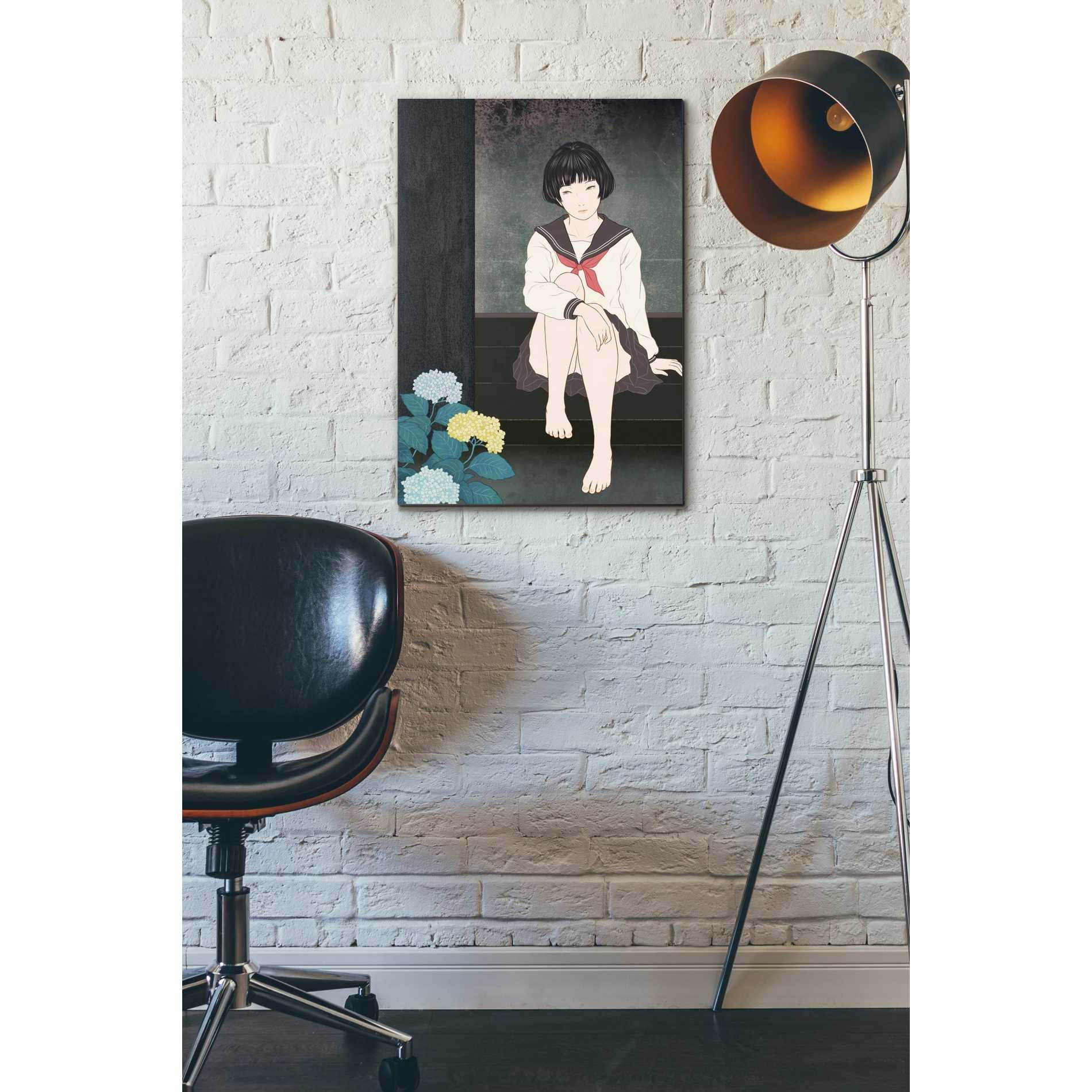 'Hydrangea' by Sai Tamiya, Canvas Wall Art,18 x 26