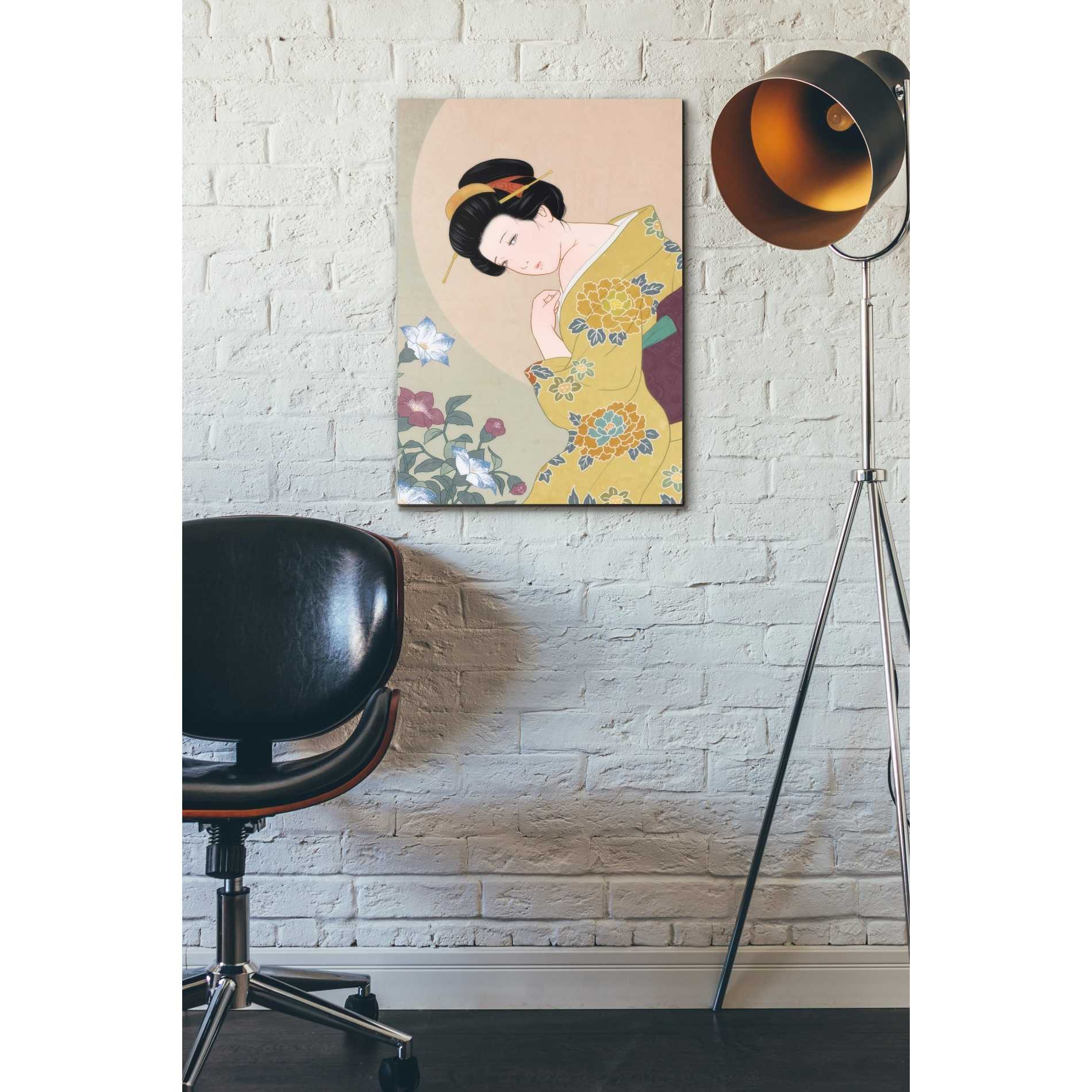 'Kikyou' by Sai Tamiya, Canvas Wall Art,18 x 26