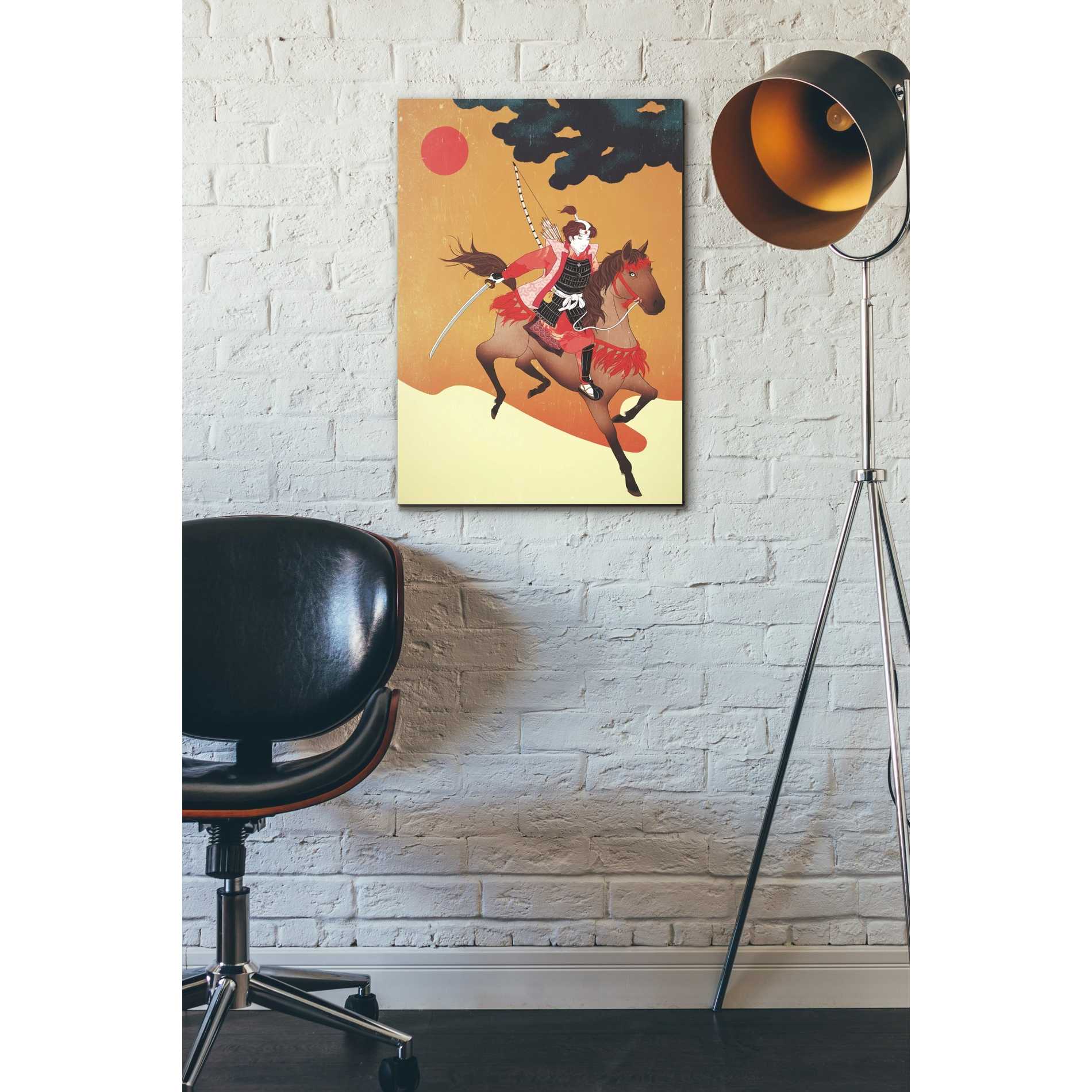 'Samurai' by Sai Tamiya, Canvas Wall Art,18 x 26