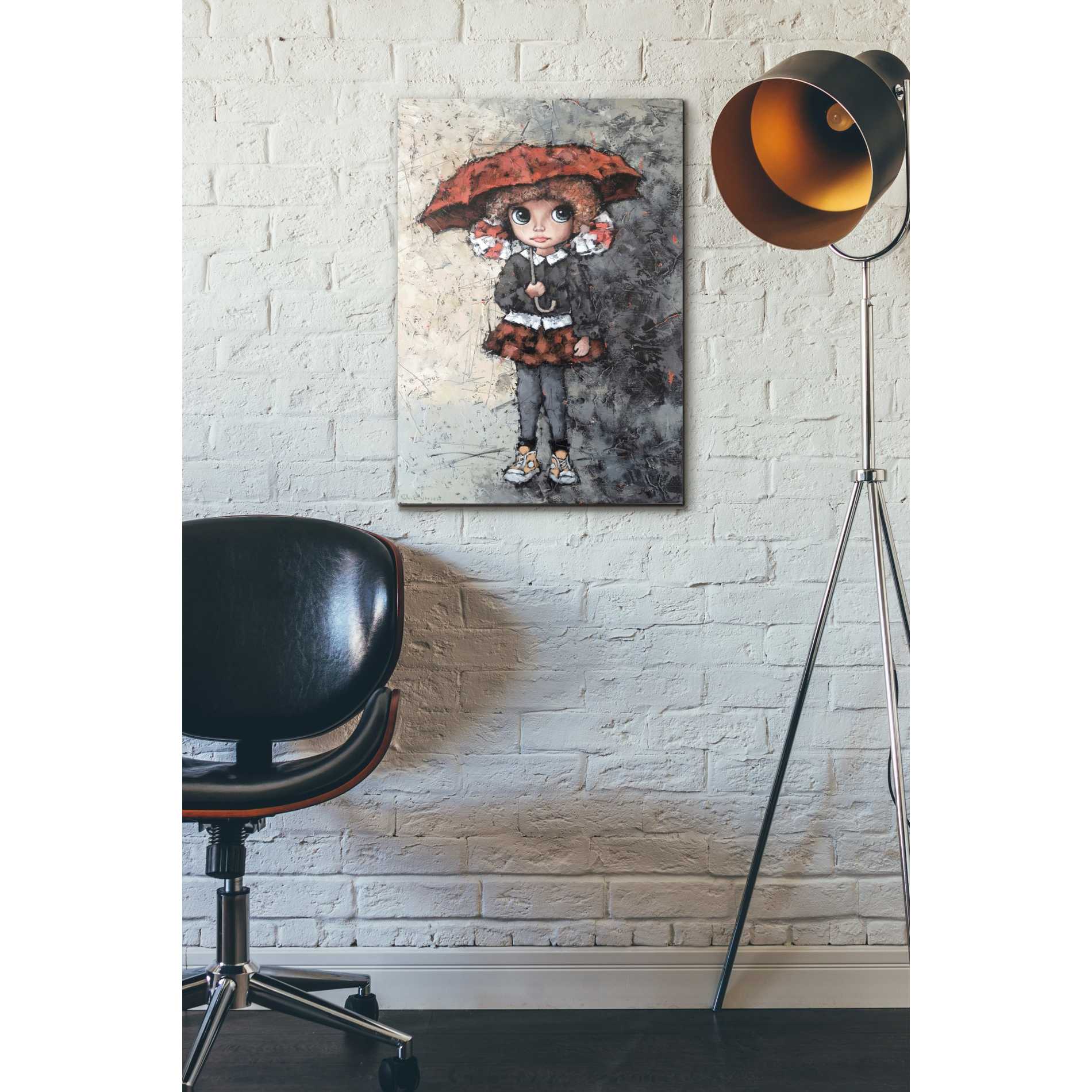 'Girl With Bows' by Alexander Gunin, Canvas Wall Art,18 x 26