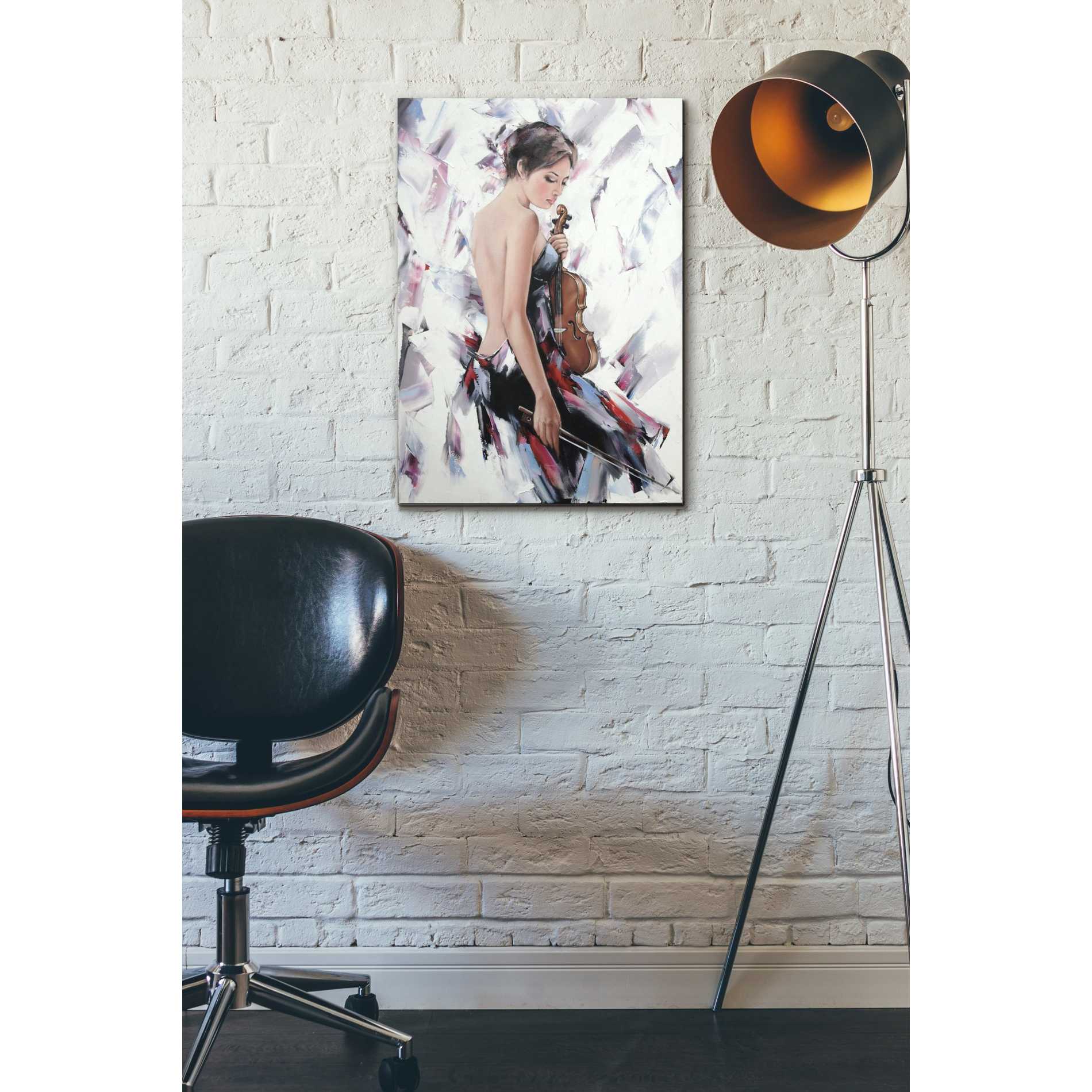 'Violinist' by Alexander Gunin, Canvas Wall Art,18 x 26