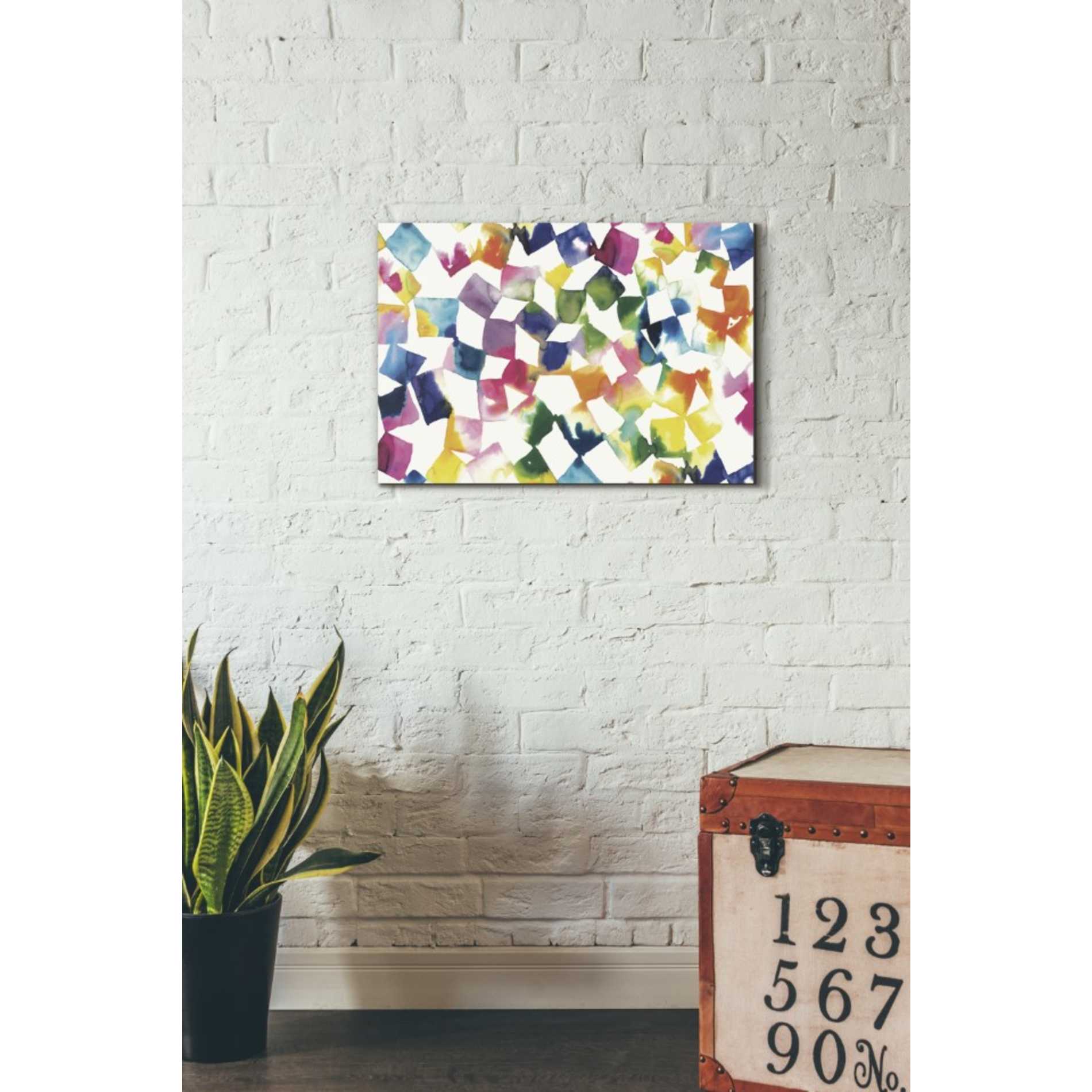 'Colorful Cubes' by Wild Apple Portfolio, Canvas Wall Art,18 x 26