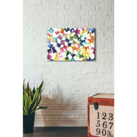 Image of 'Colorful Cubes' by Wild Apple Portfolio, Canvas Wall Art,18 x 26