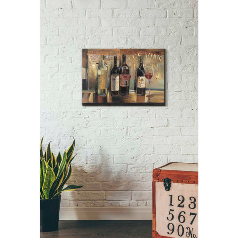 'Les Vins Maison' by Marilyn Hageman, Canvas Wall Art,18 x 26