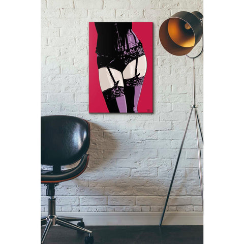 Image of 'Purple Corset' by Giuseppe Cristiano, Canvas Wall Art,18 x 26
