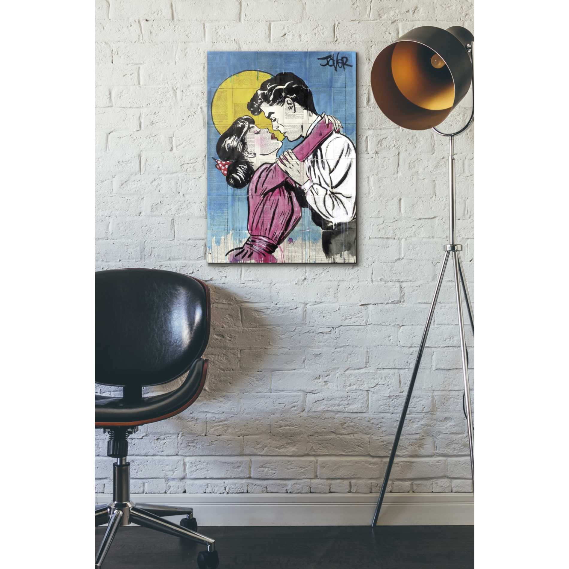 'Love Moon Pop' by Loui Jover, Canvas Wall Art,18 x 26