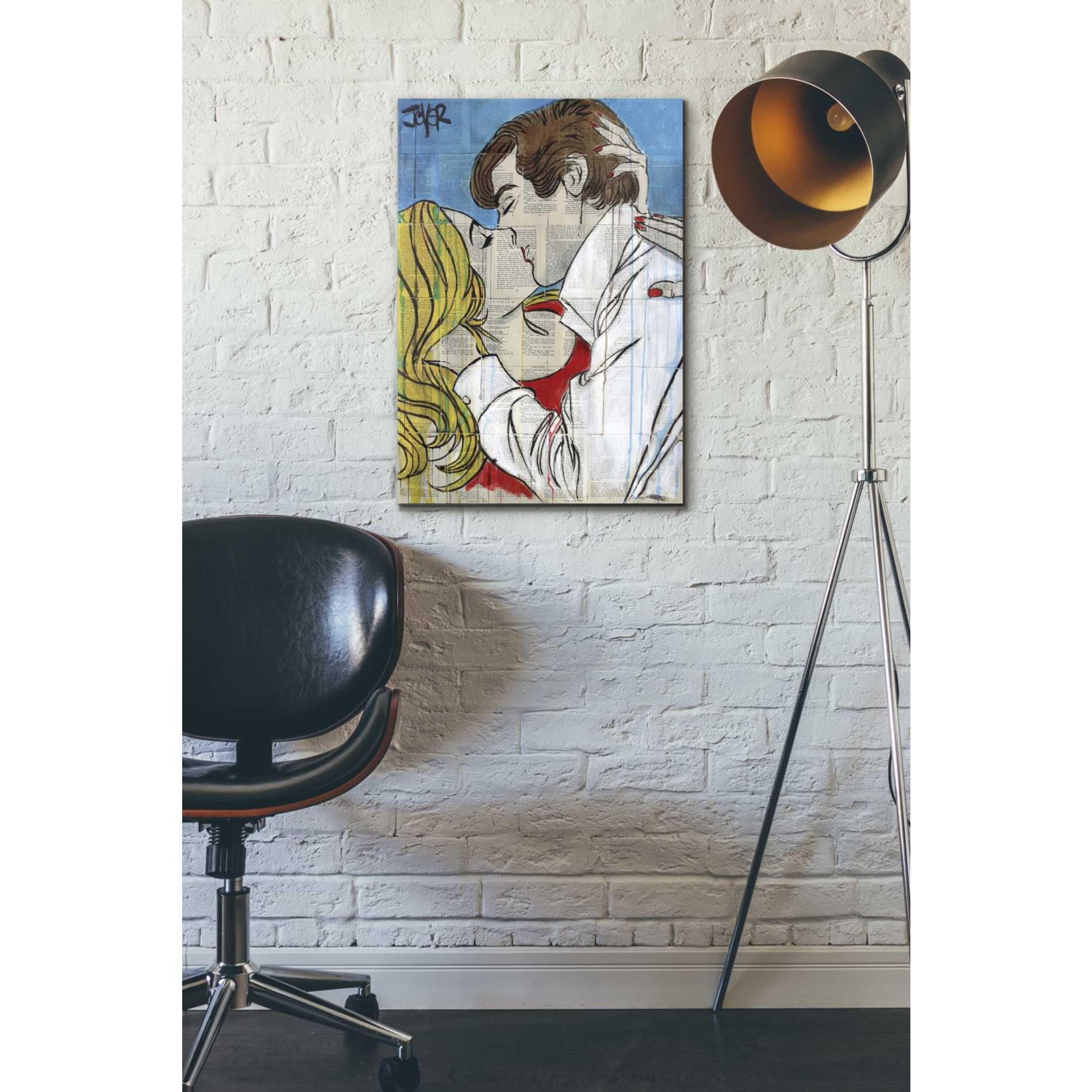 'Pop Romantics' by Loui Jover, Canvas Wall Art,18 x 26