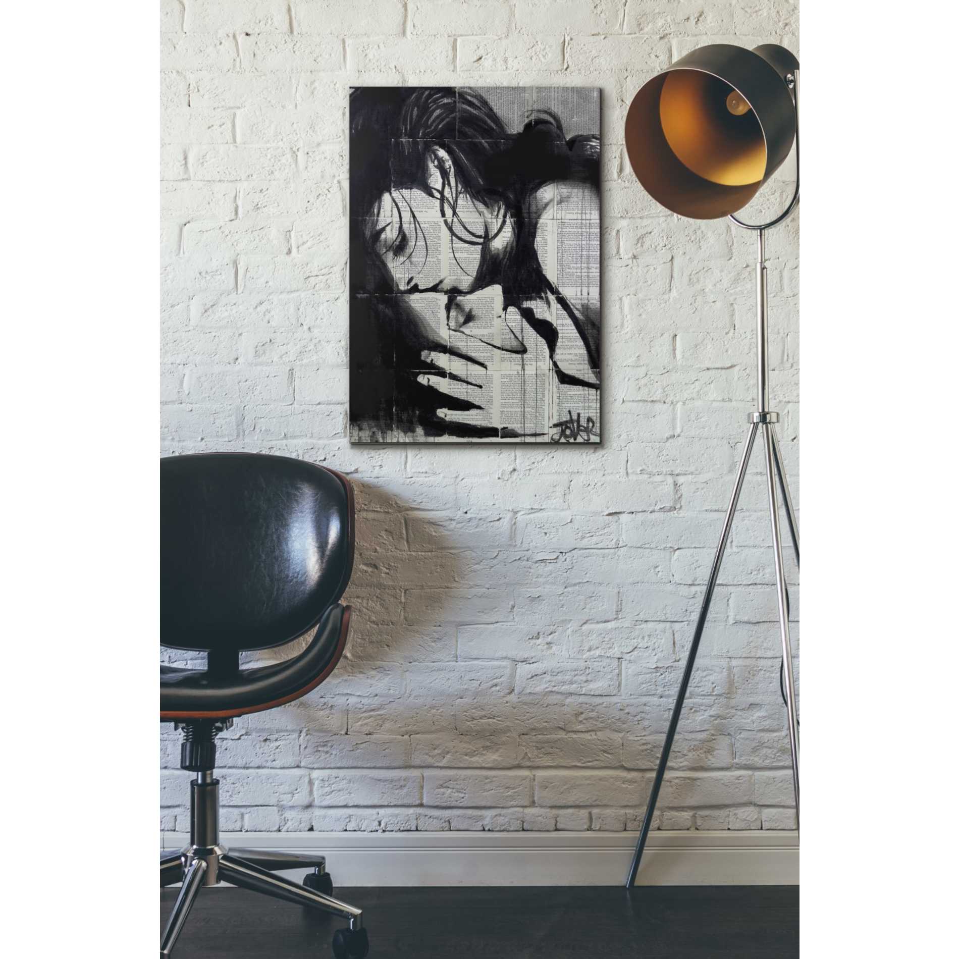 'Soul Kiss' by Loui Jover, Canvas Wall Art,18 x 26