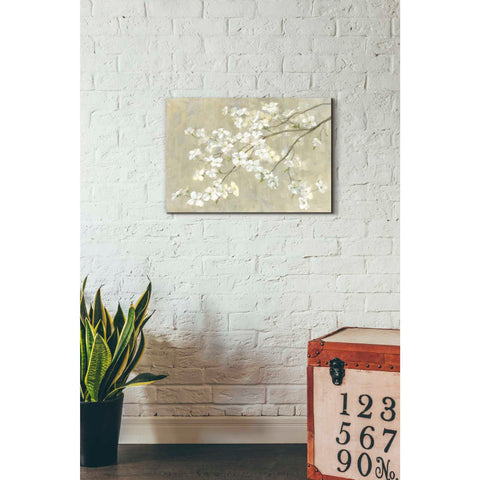 Image of 'Dogwood in Spring Neutral Crop' by Danhui Nai, Canvas Wall Art,18 x 26
