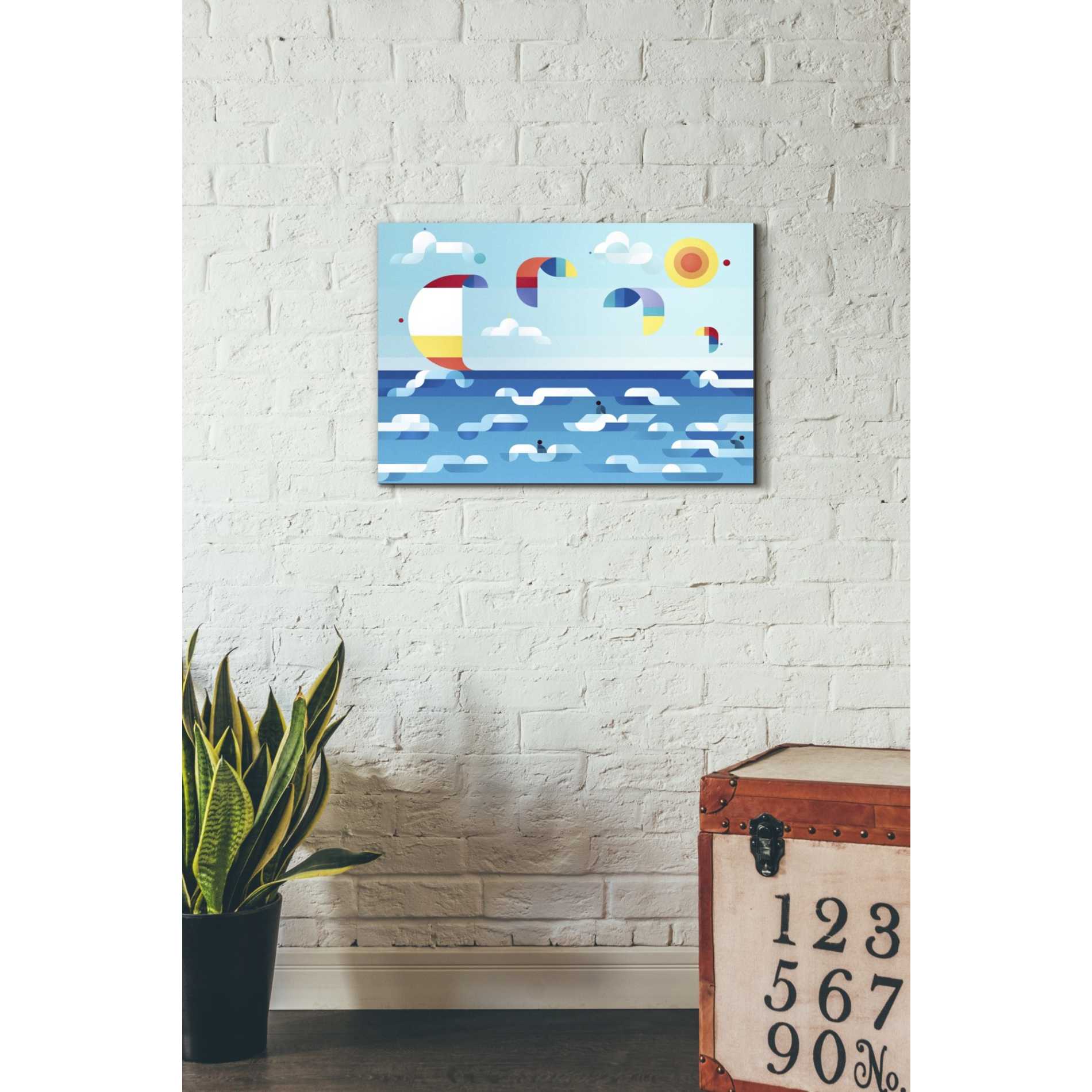 'Kites Dance' by Antony Squizzato, Canvas Wall Art,18 x 26