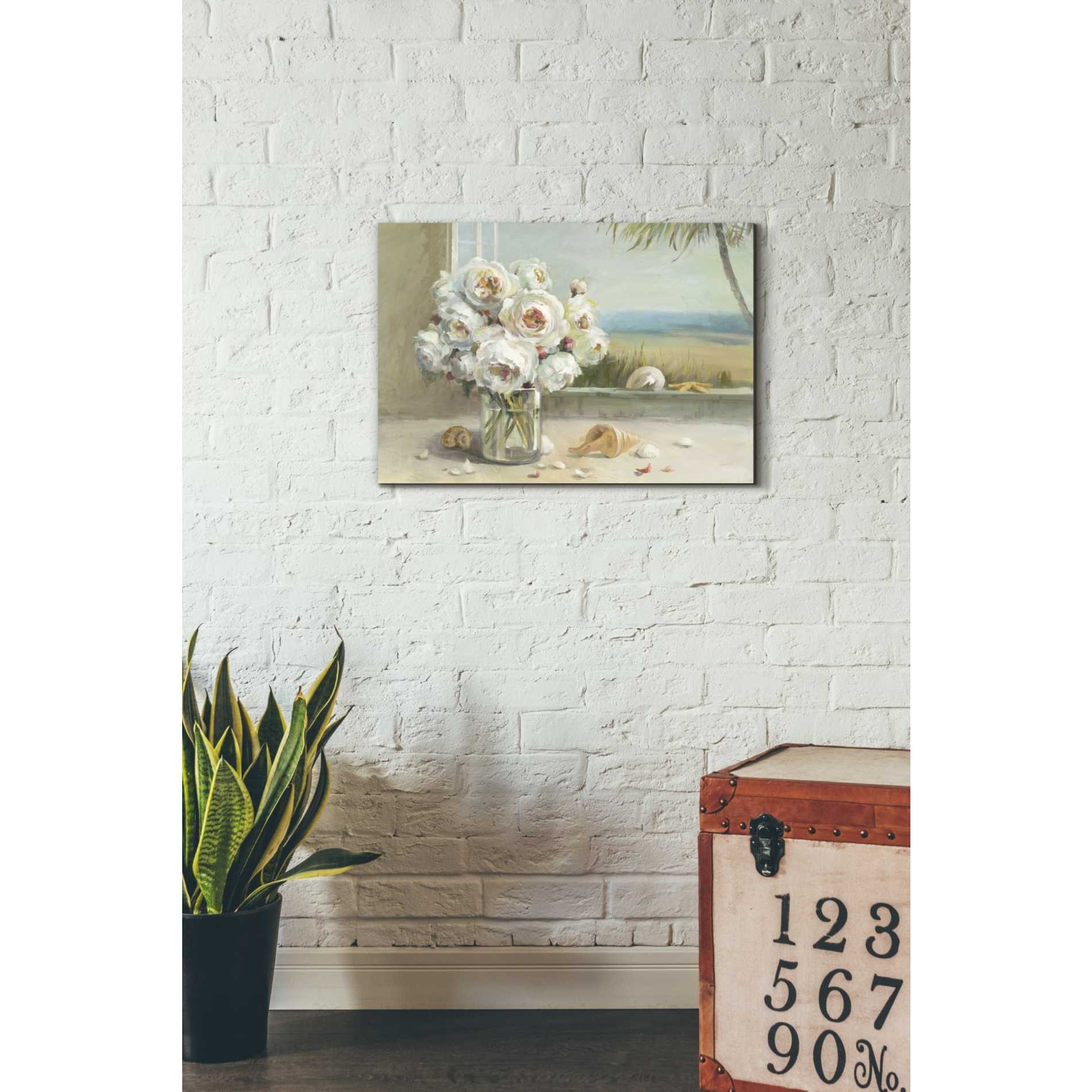 'Coastal Roses v.2' by Danhui Nai, Canvas Wall Art,18 x 26