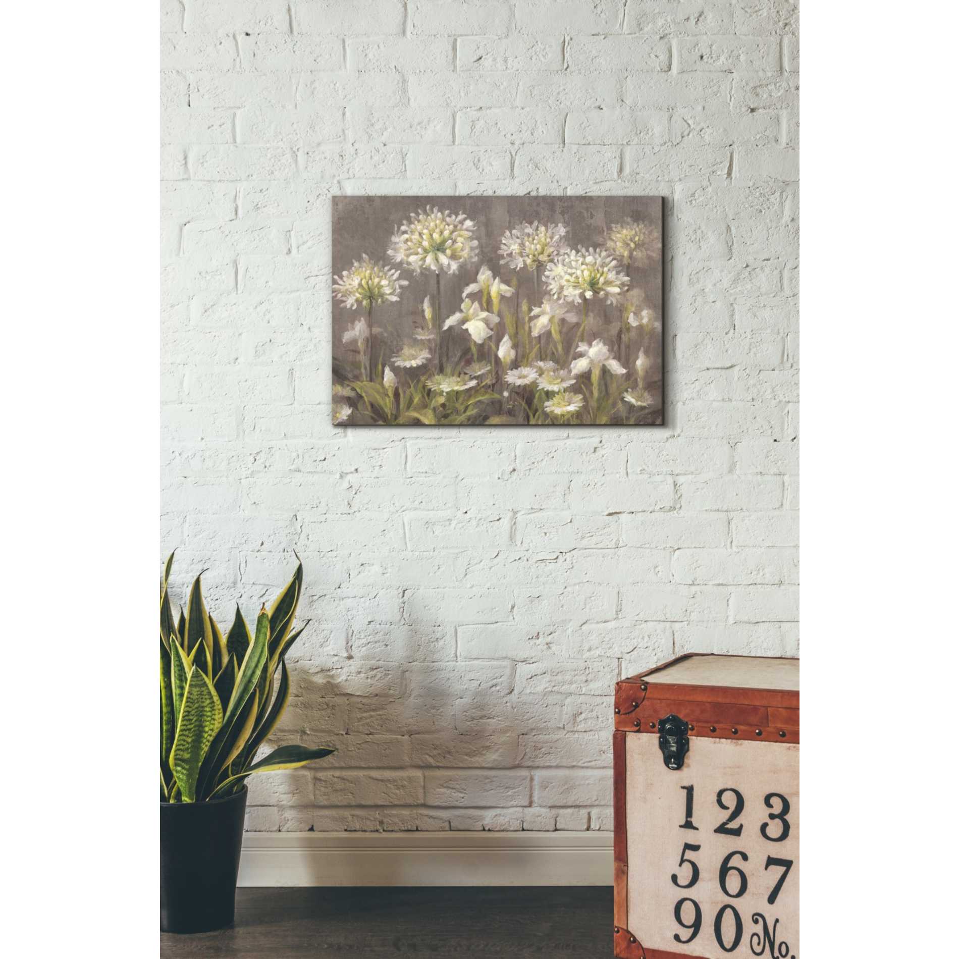 'Spring Blossoms Neutral' by Danhui Nai, Canvas Wall Art,18 x 26
