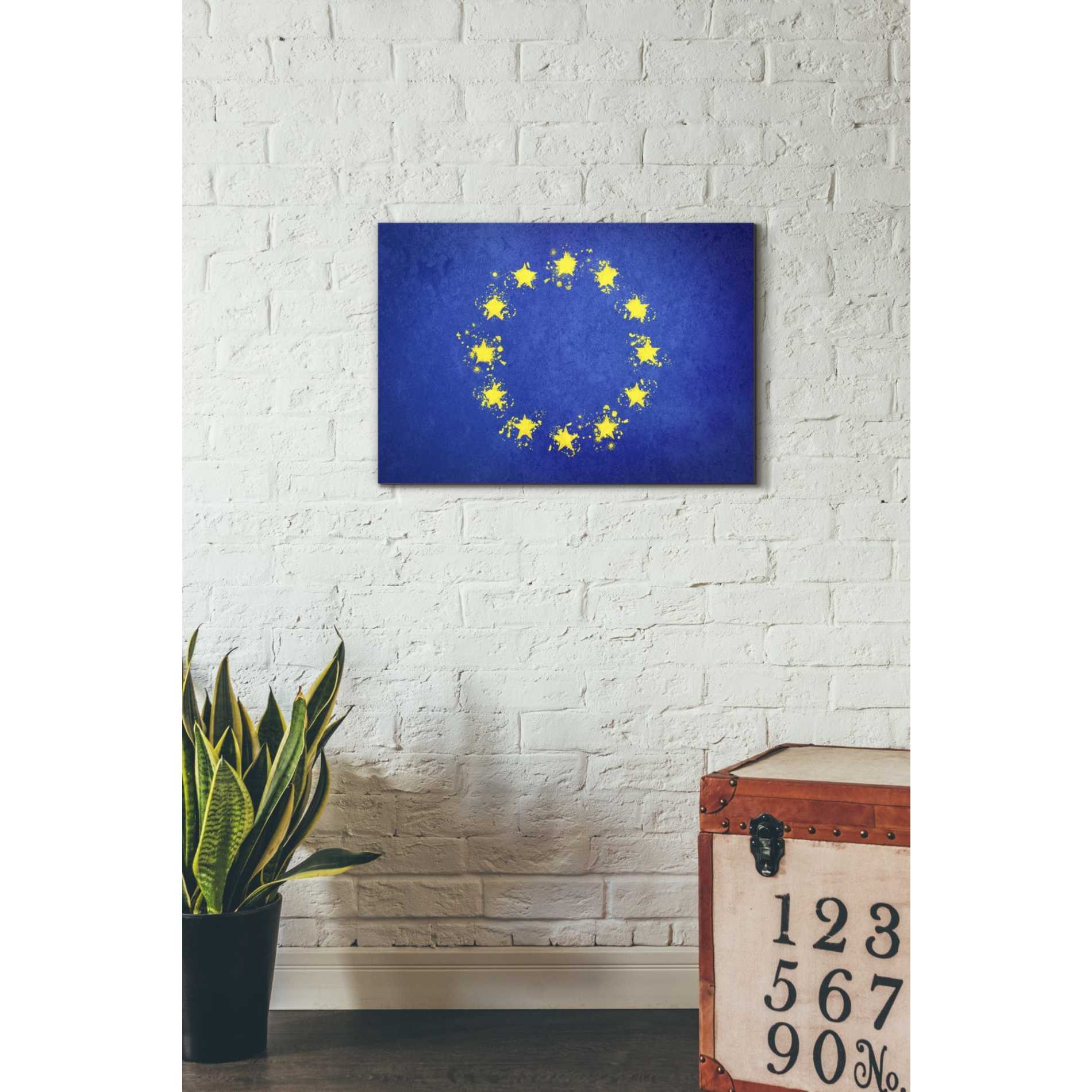'European Union' Canvas Wall Art,18 x 26