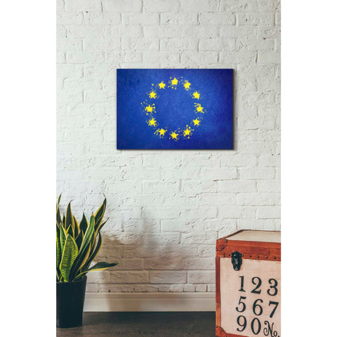Image of 'European Union' Canvas Wall Art,18 x 26