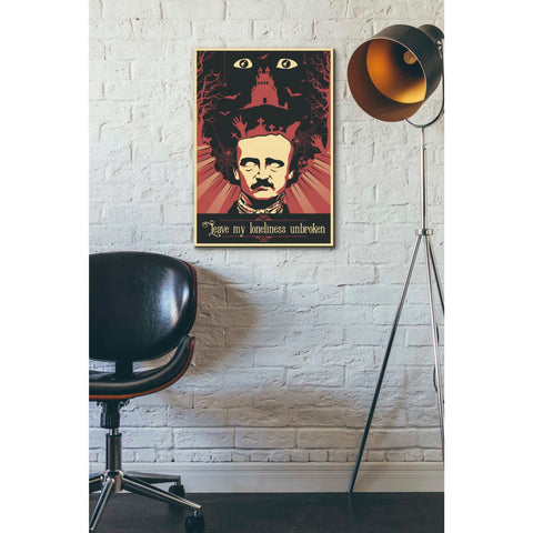 Image of 'Poe' Canvas Wall Art,18 x 26