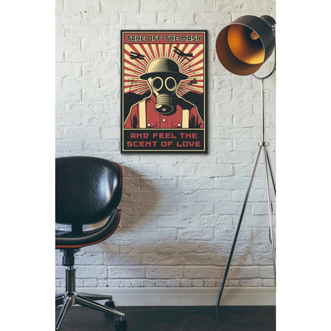Image of 'Gas Mask' Canvas Wall Art,18 x 26