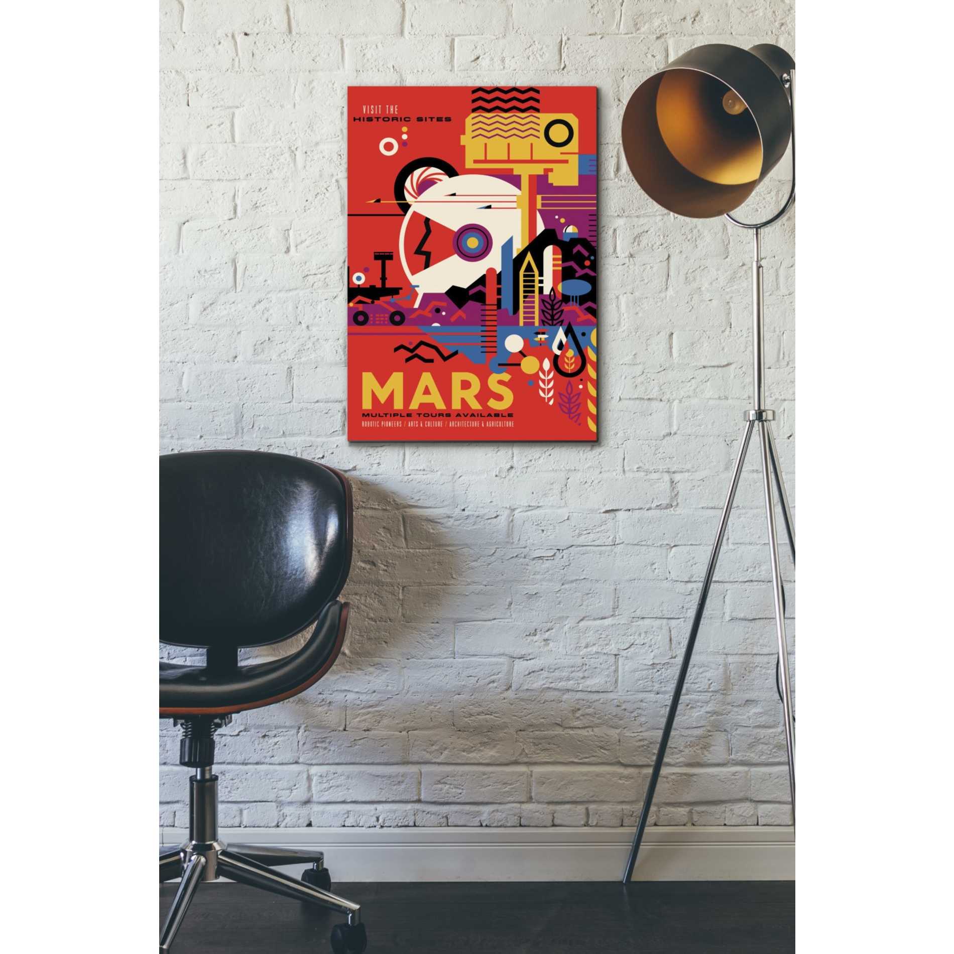 'Visions of the Future: Mars' Canvas Wall Art,18 x 26