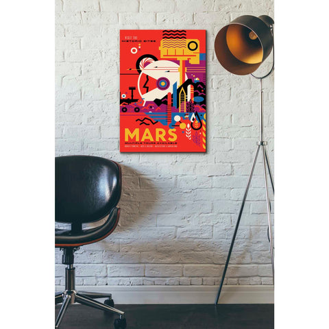 Image of 'Visions of the Future: Mars' Canvas Wall Art,18 x 26