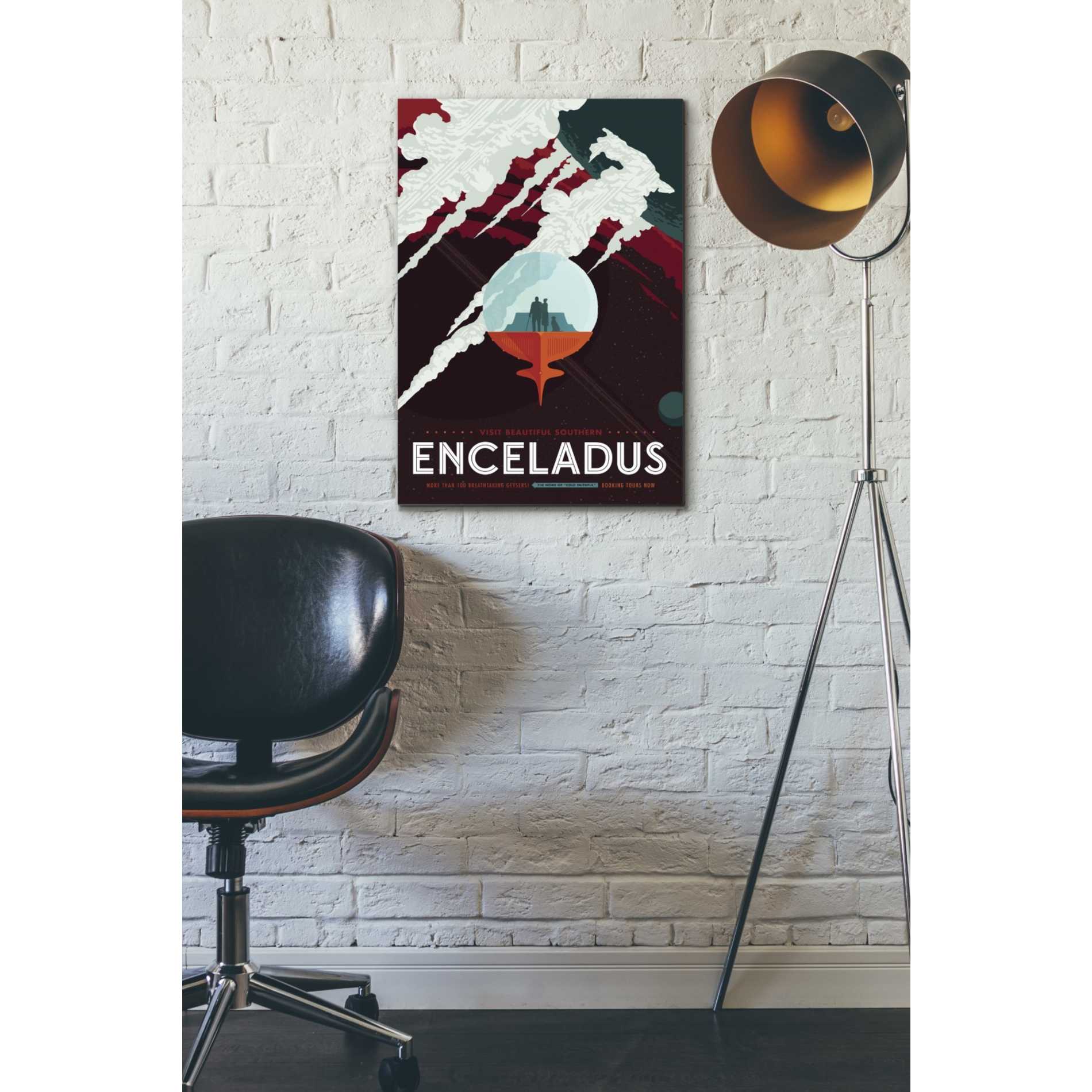 'Visions of the Future: Enceladus' Canvas Wall Art,18 x 26