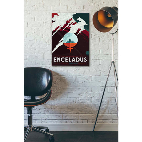 Image of 'Visions of the Future: Enceladus' Canvas Wall Art,18 x 26