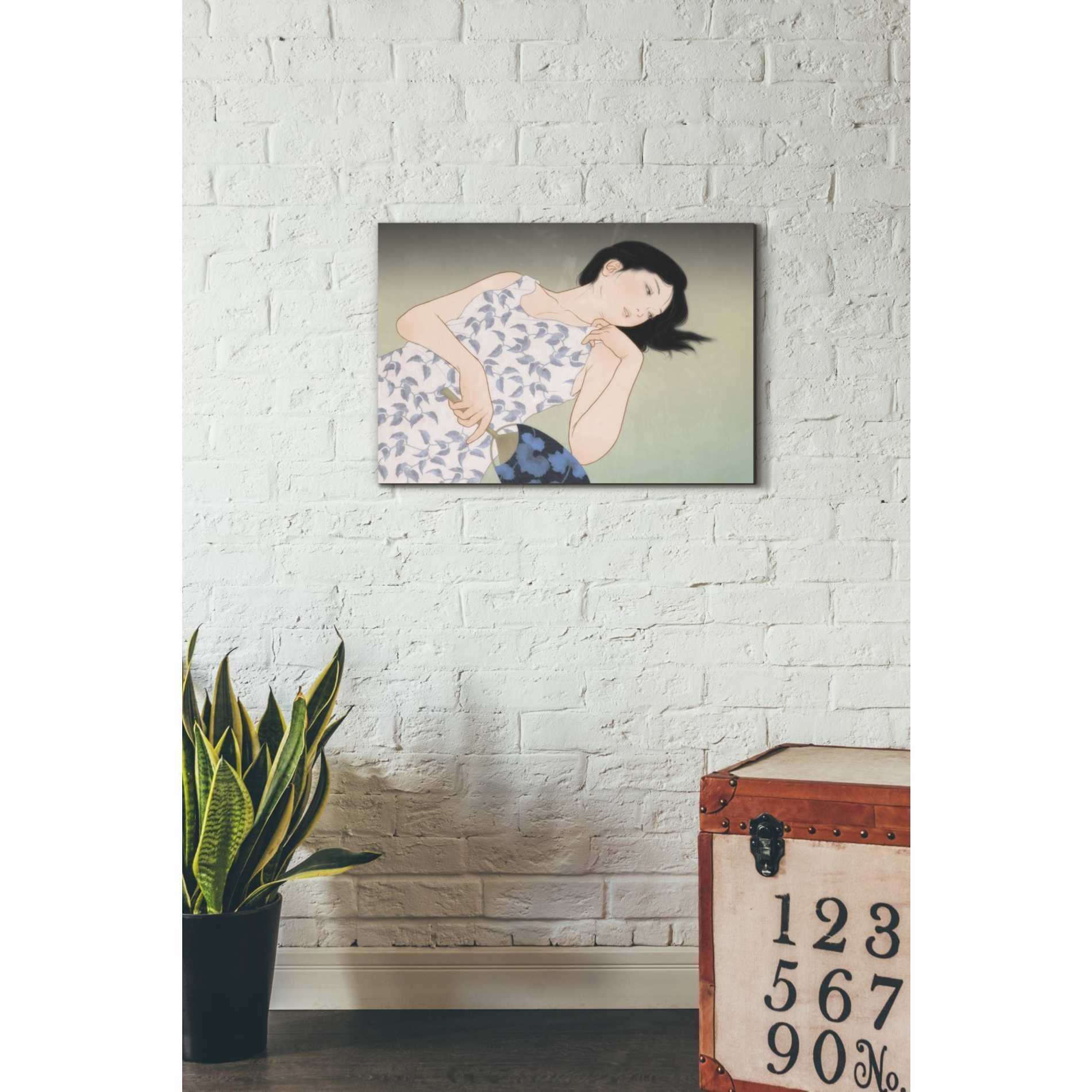 'Evening Cicada' by Sai Tamiya, Canvas Wall Art,26 x 18