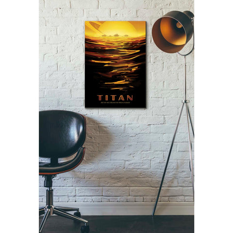 Image of 'Visions of the Future: Titan' Canvas Wall Art,18 x 26
