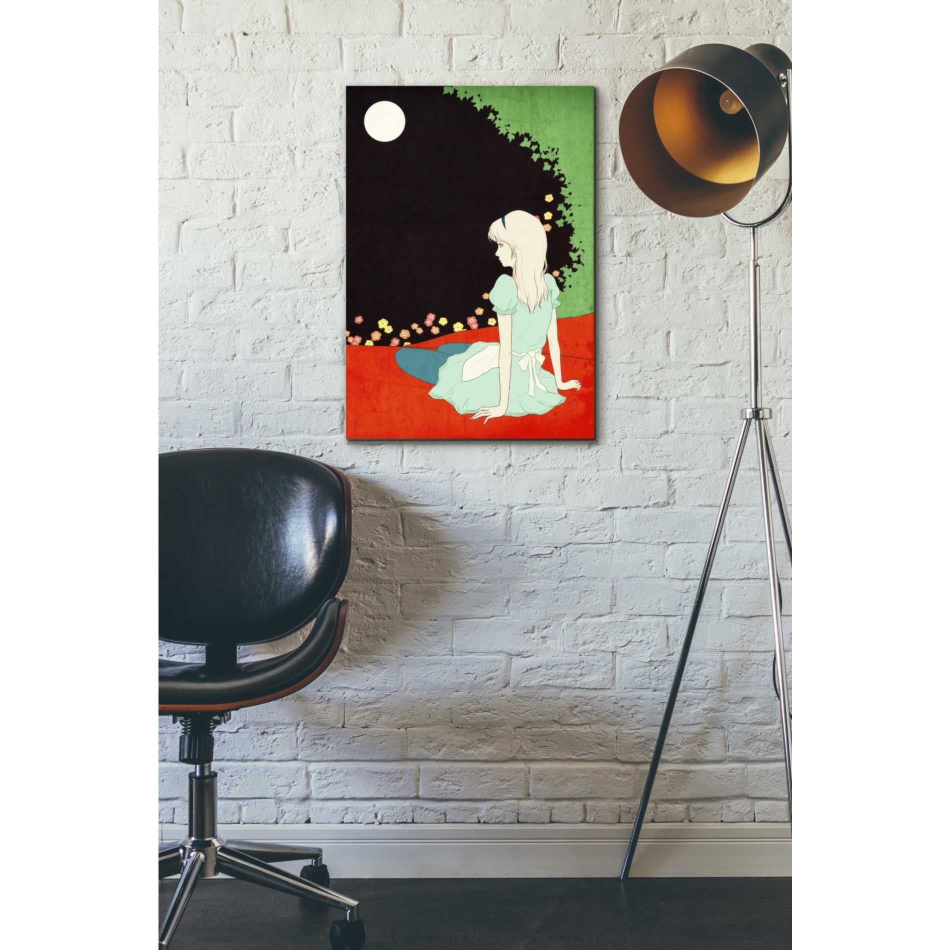 'Alice in the Moonlight' by Sai Tamiya, Canvas Wall Art,18 x 26