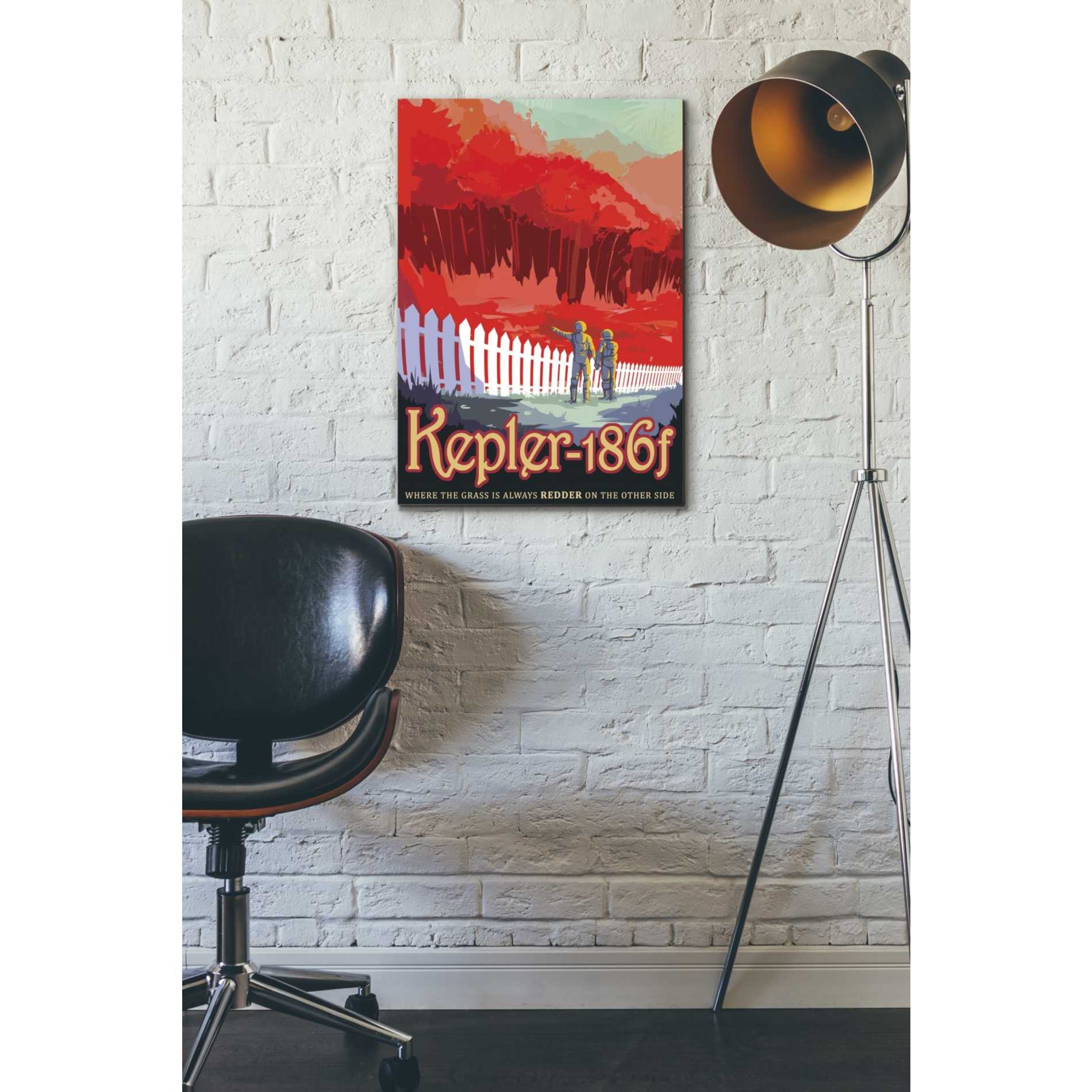 'Visions of the Future: Kepler-186f' Canvas Wall Art,18 x 26