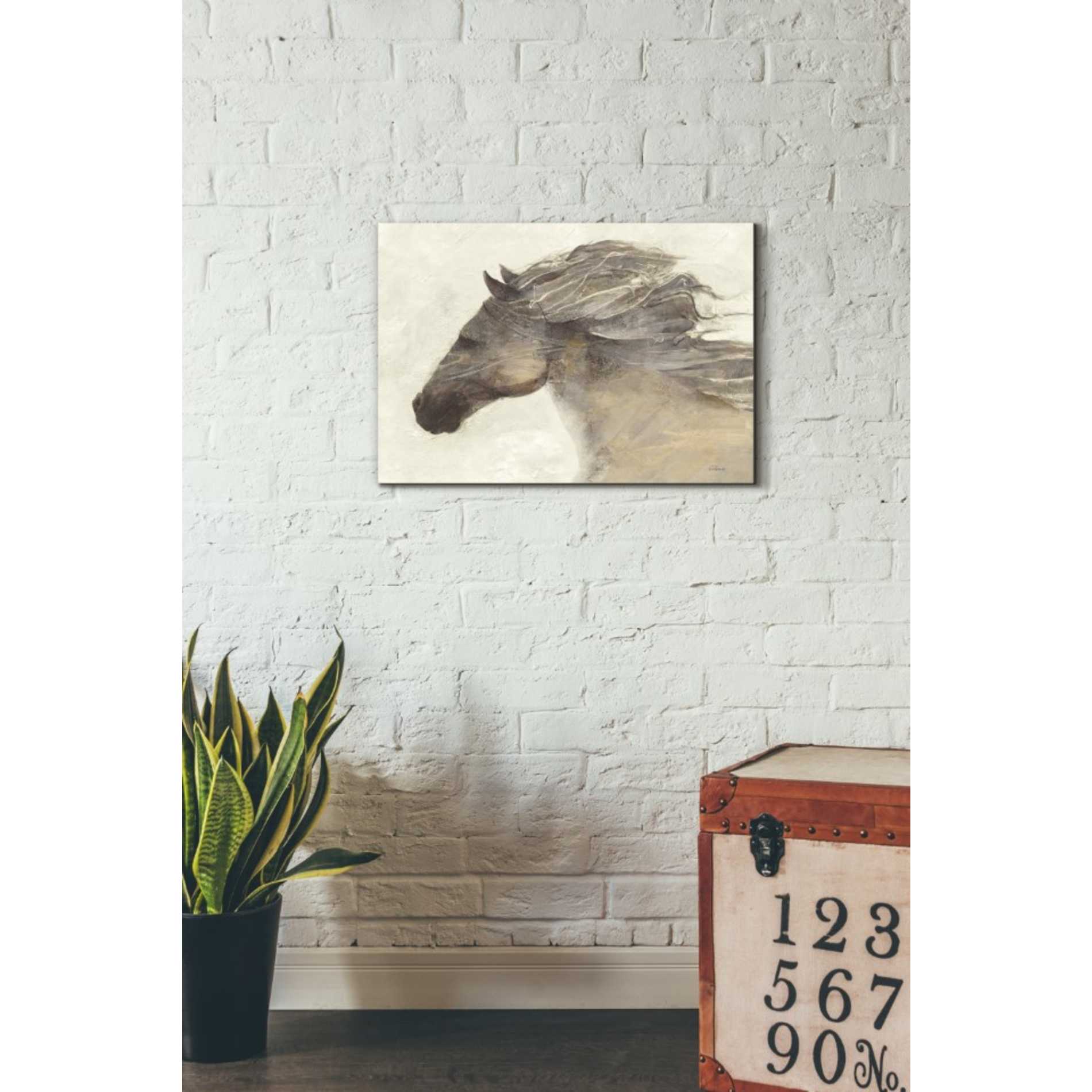 'Into the Wind Ivory Crop' by Albena Hristova, Canvas Wall Art,26 x 18