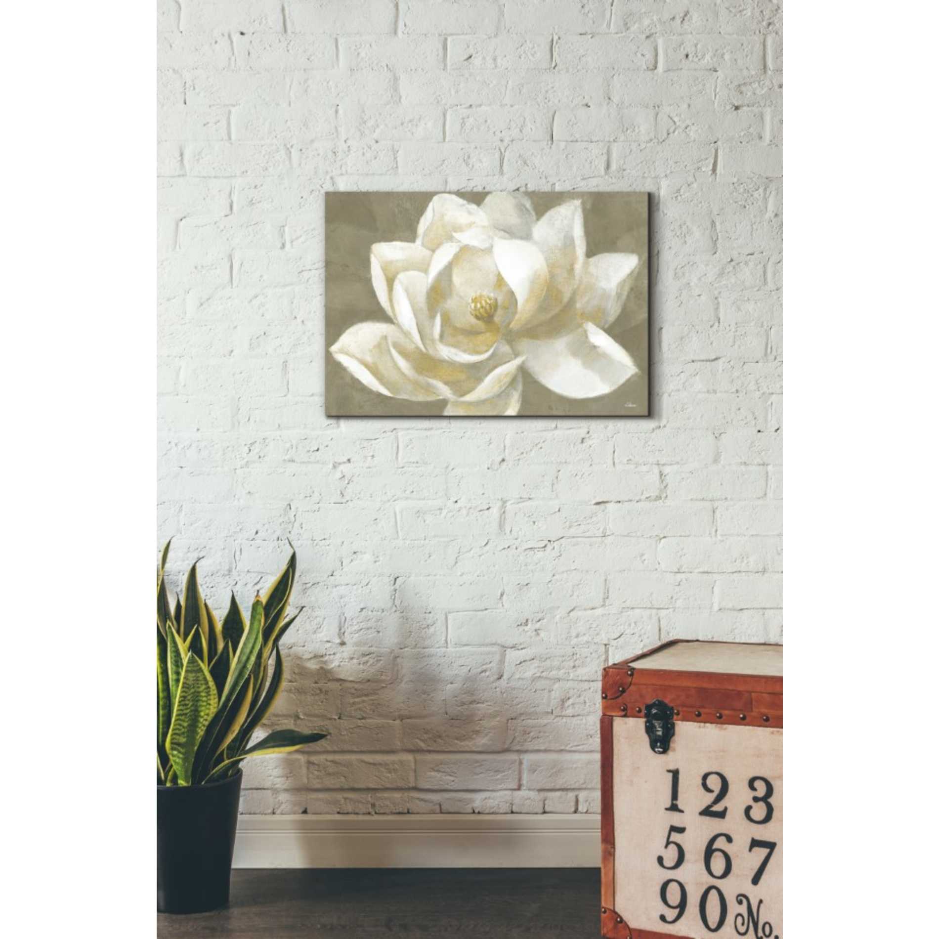 'Majestic Beige' by Albena Hristova, Canvas Wall Art,26 x 18