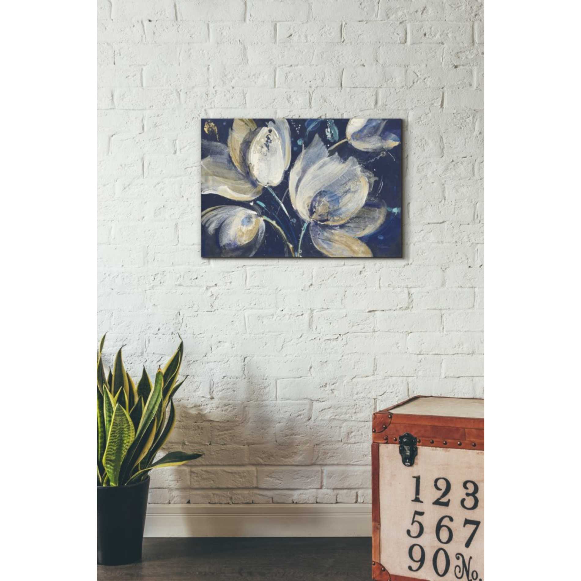 'Midnight Garden' by Albena Hristova, Canvas Wall Art,26 x 18