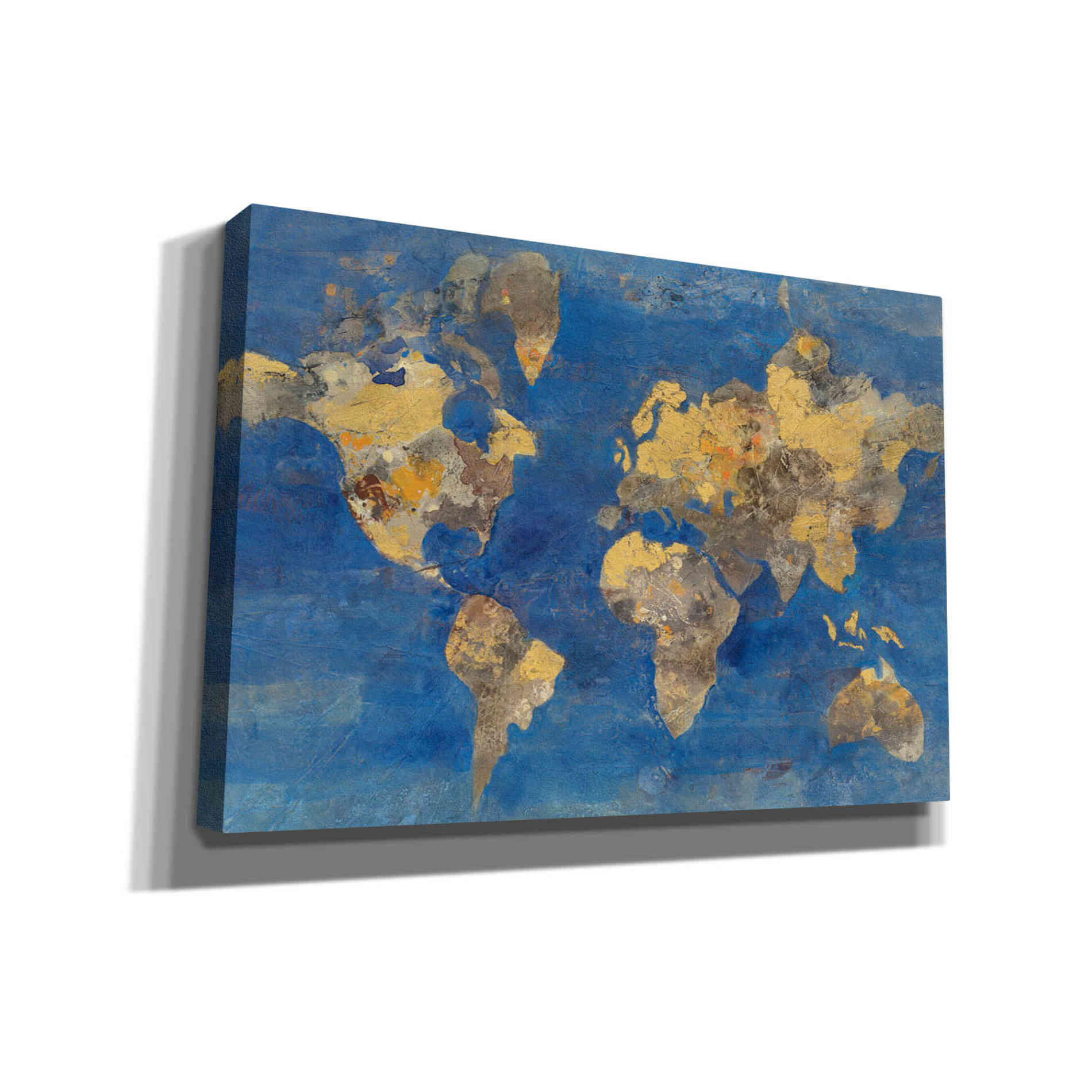 'Blue World' by Albena Hristova, Canvas Wall Art,26 x 18