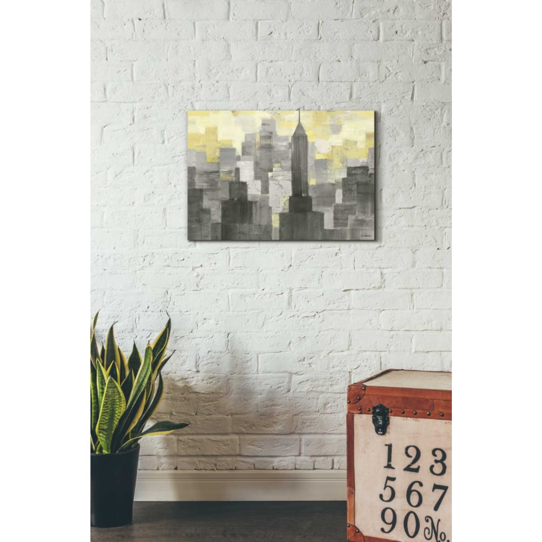 'City Blocks Neutral' by Albena Hristova, Canvas Wall Art,26 x 18