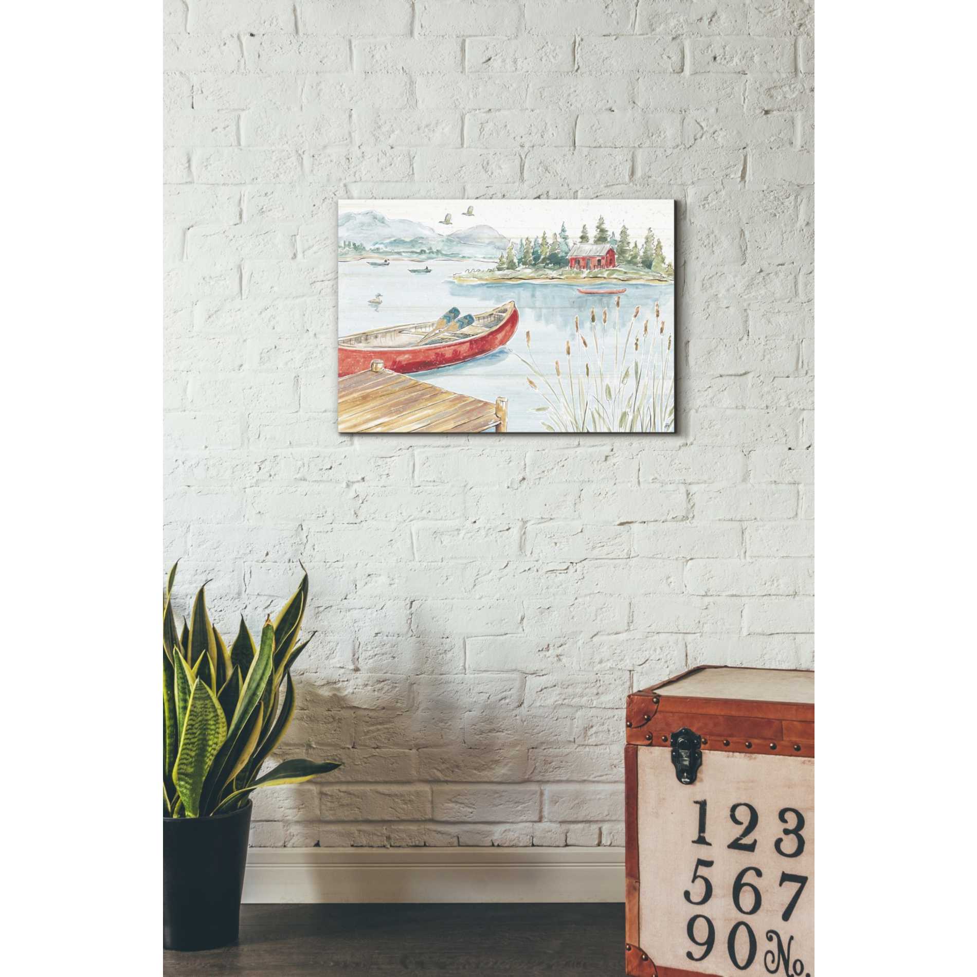 'Lake Moments I' by Daphne Brissonet, Canvas Wall Art,18 x 26