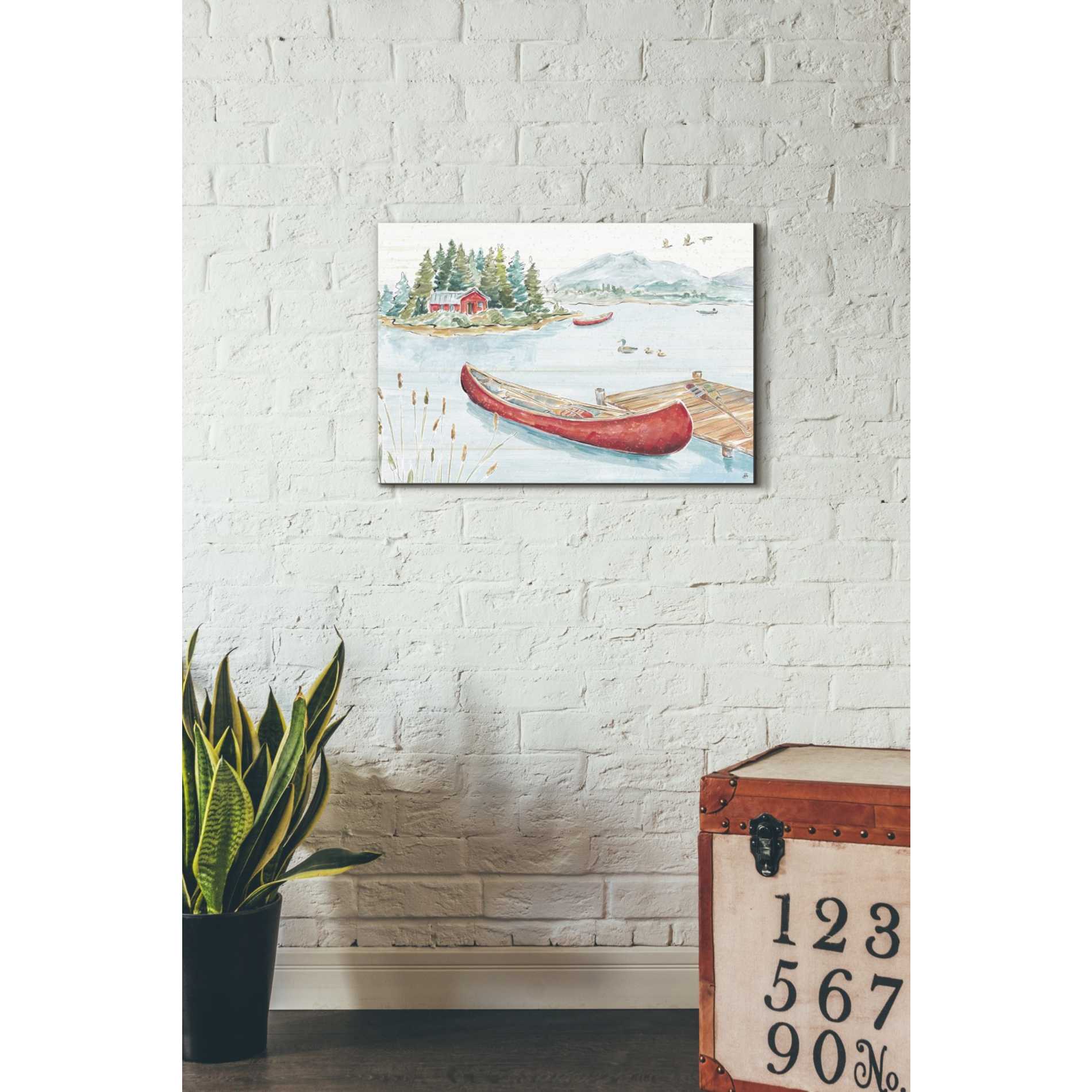 'Lake Moments II' by Daphne Brissonet, Canvas Wall Art,18 x 26