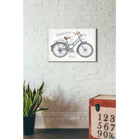 Image of 'Bicycles I v2' by Daphne Brissonet, Canvas Wall Art,18 x 26