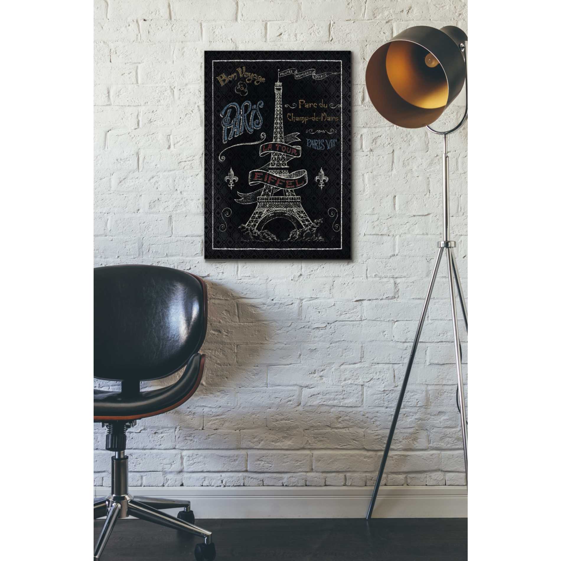 'Travel to Paris I' by Daphne Brissonet, Canvas Wall Art,18 x 26