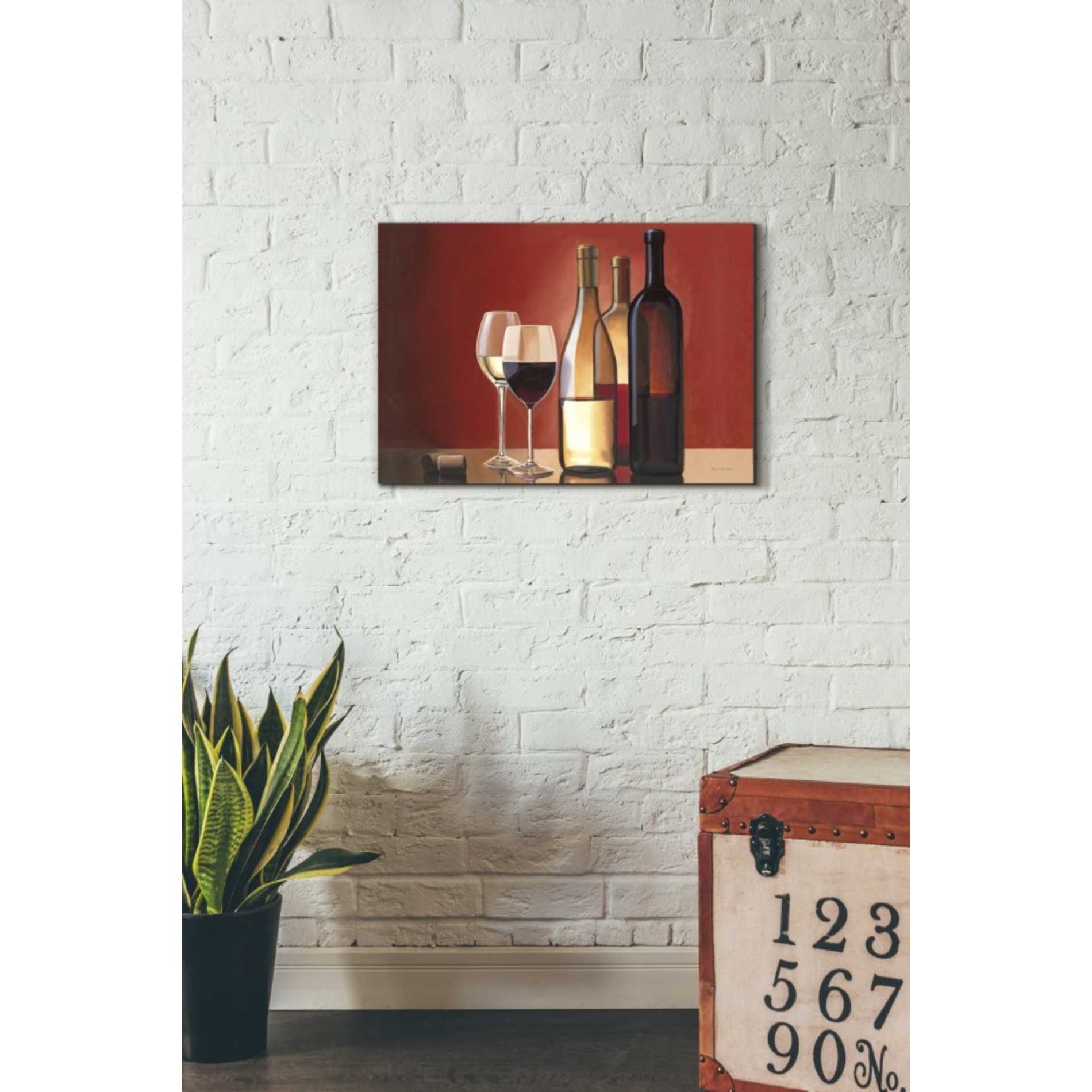 'Wine Trio' by Marco Fabiano, Canvas Wall Art,26 x 18