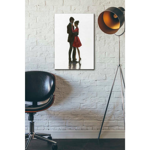 Image of 'The Embrace II Red Dress' by Marco Fabiano, Canvas Wall Art,18 x 26