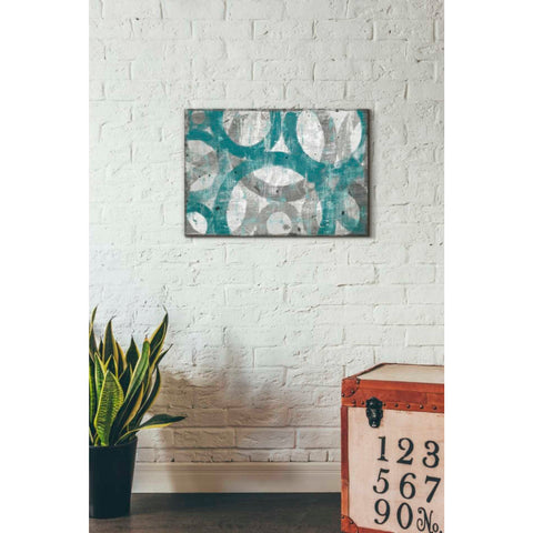 Image of 'Industrial I Teal' by Michael Mullan, Canvas Wall Art,18 x 26