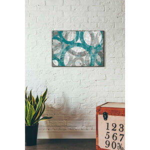 'Industrial I Teal' by Michael Mullan, Canvas Wall Art,18 x 26