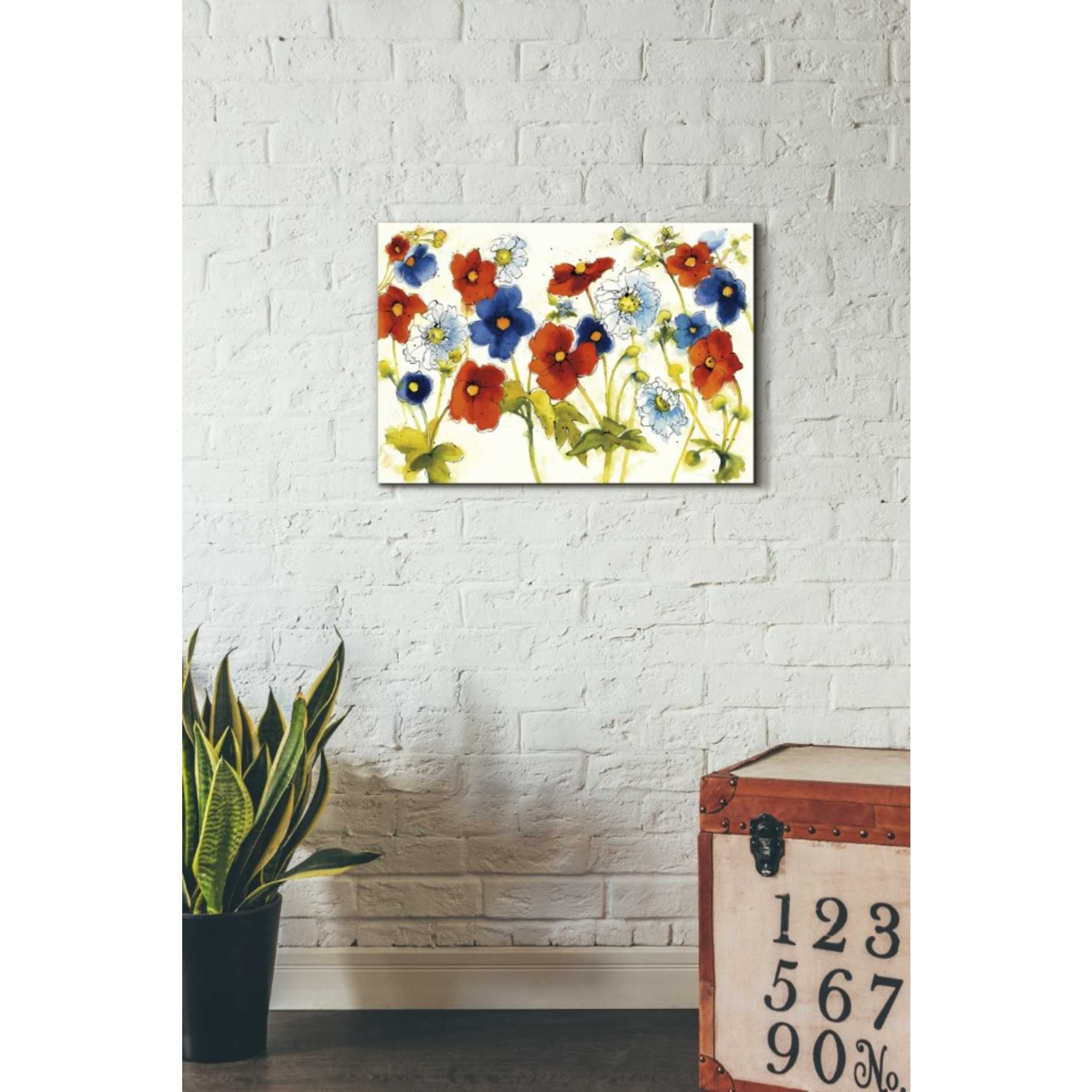 'Independent Blooms I' by Shirley Novak, Canvas Wall Art,26 x 18