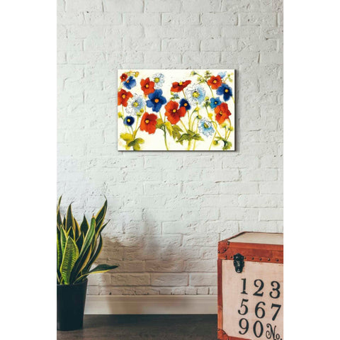 Image of 'Independent Blooms I' by Shirley Novak, Canvas Wall Art,26 x 18