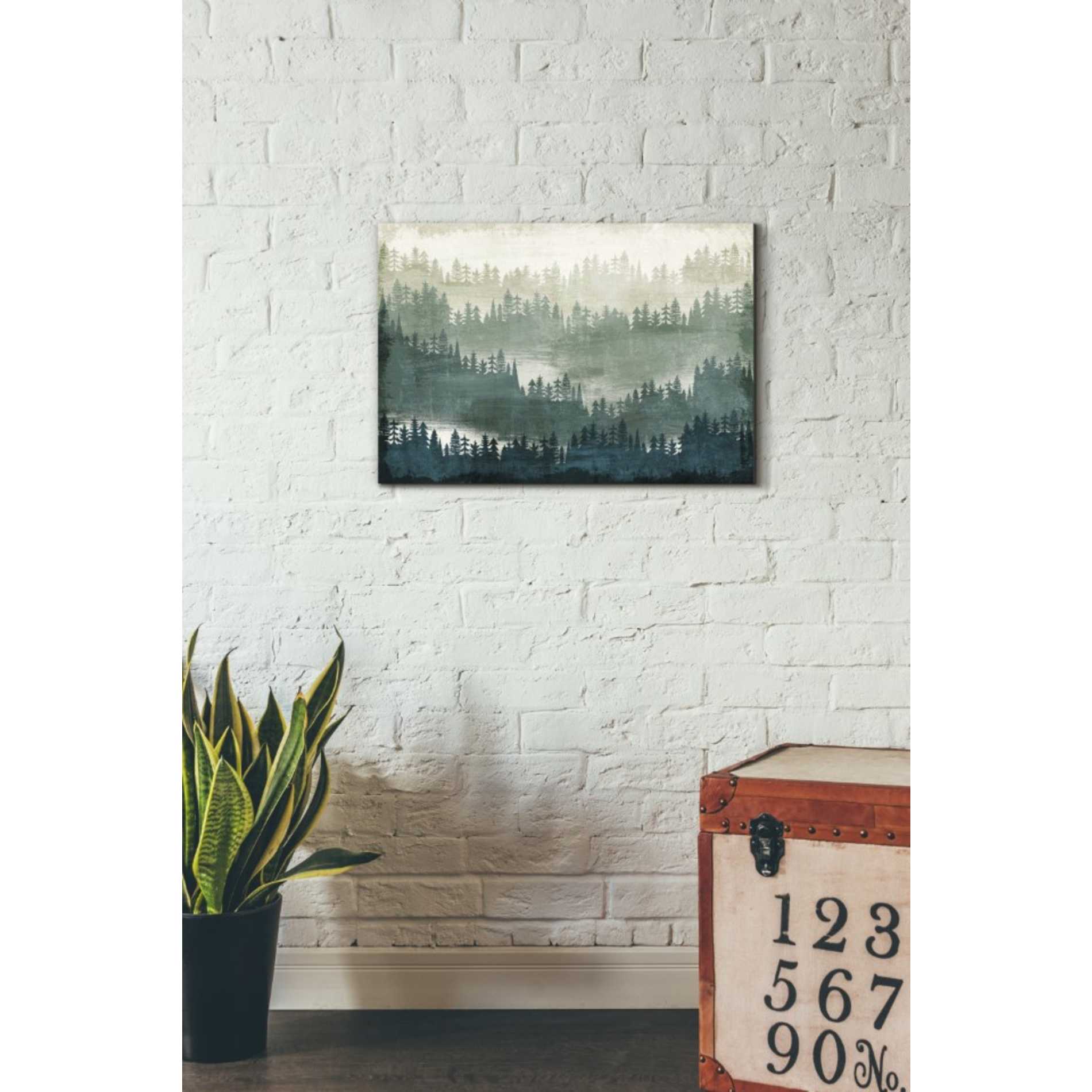 'Mountainscape' by Michael Mullan, Canvas Wall Art,26 x 18