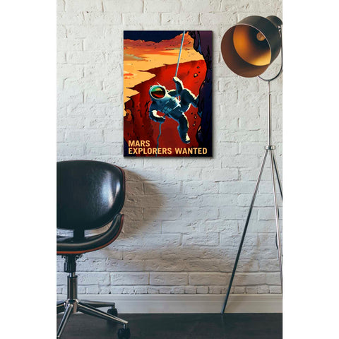 Image of 'Mars Explorer Series: Explorers Wanted' Canvas Wall Art,18 x 26