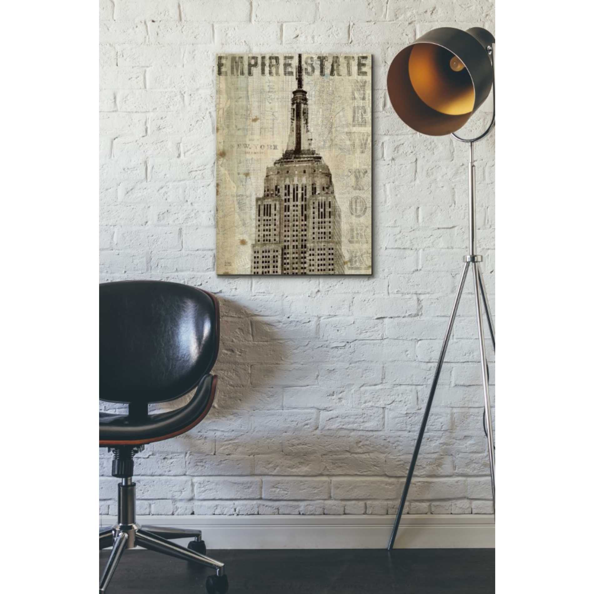'Vintage NY Empire State Building' by Michael Mullan, Canvas Wall Art,18 x 26