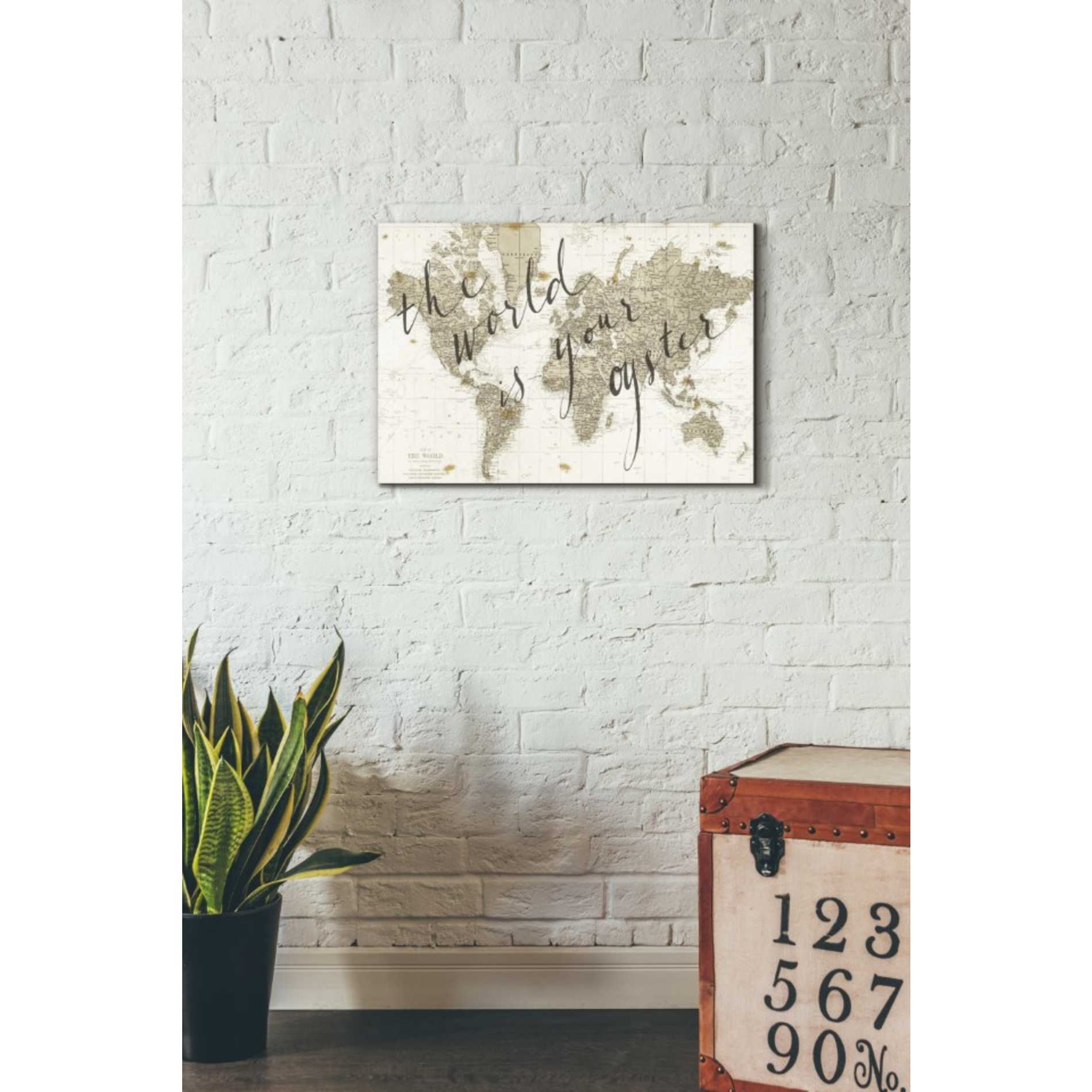 'The World is Your Oyster' by Sara Zieve Miller, Canvas Wall Art,26 x 18