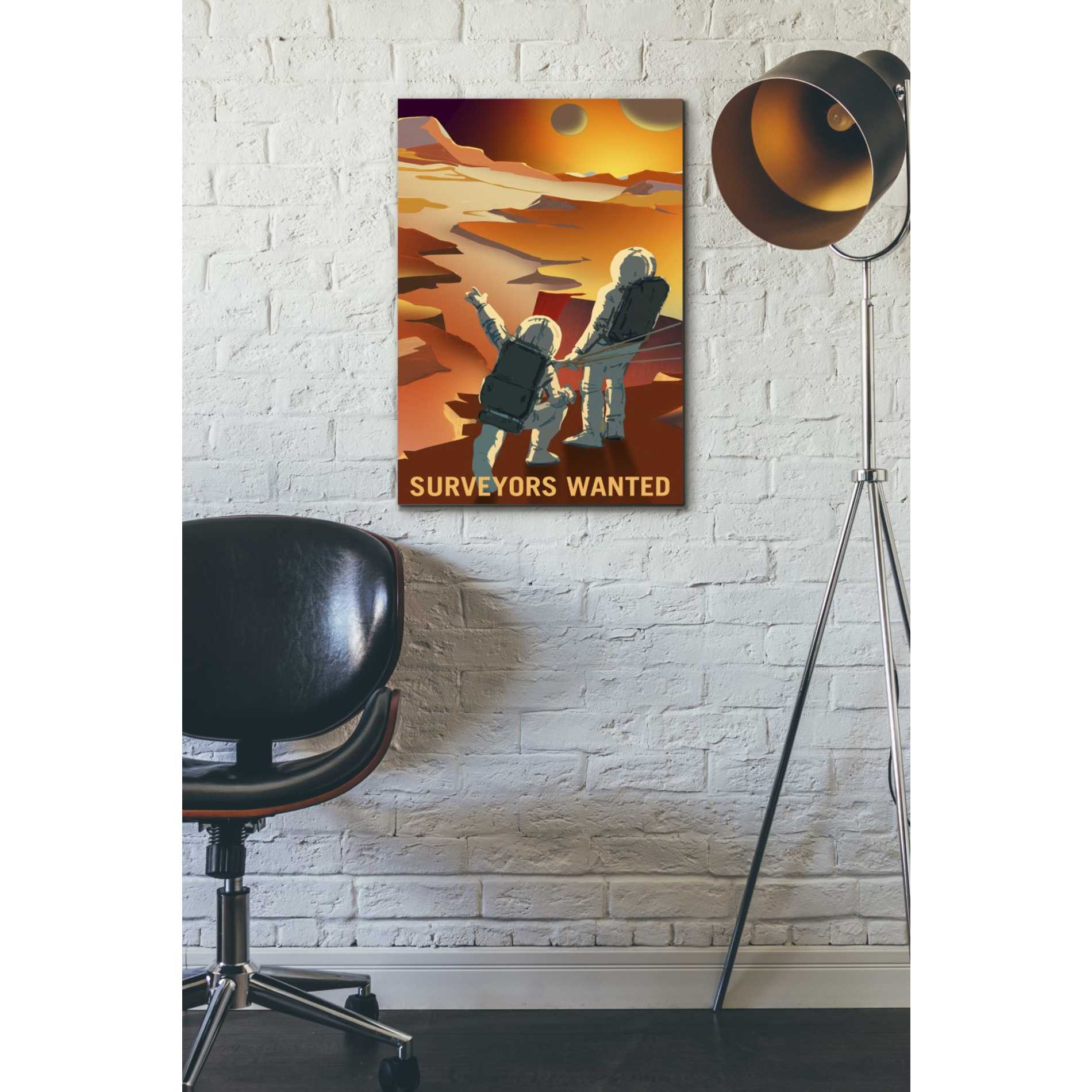 'Mars Explorer Series: Surveyors Wanted' Canvas Wall Art,18 x 26