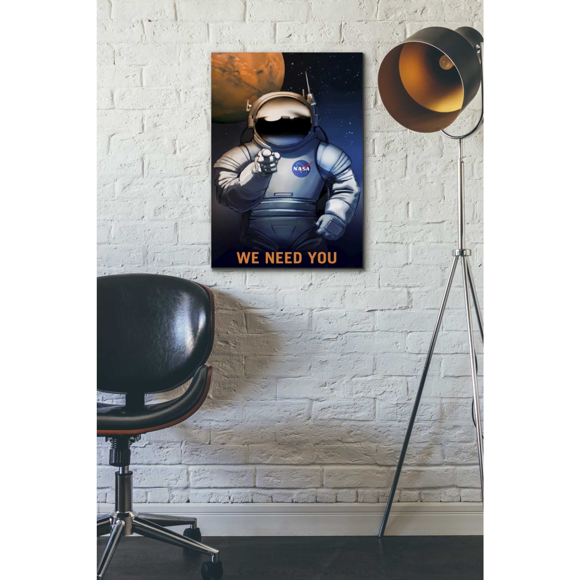 'Mars Explorer Series: We Need You' Canvas Wall Art,18 x 26