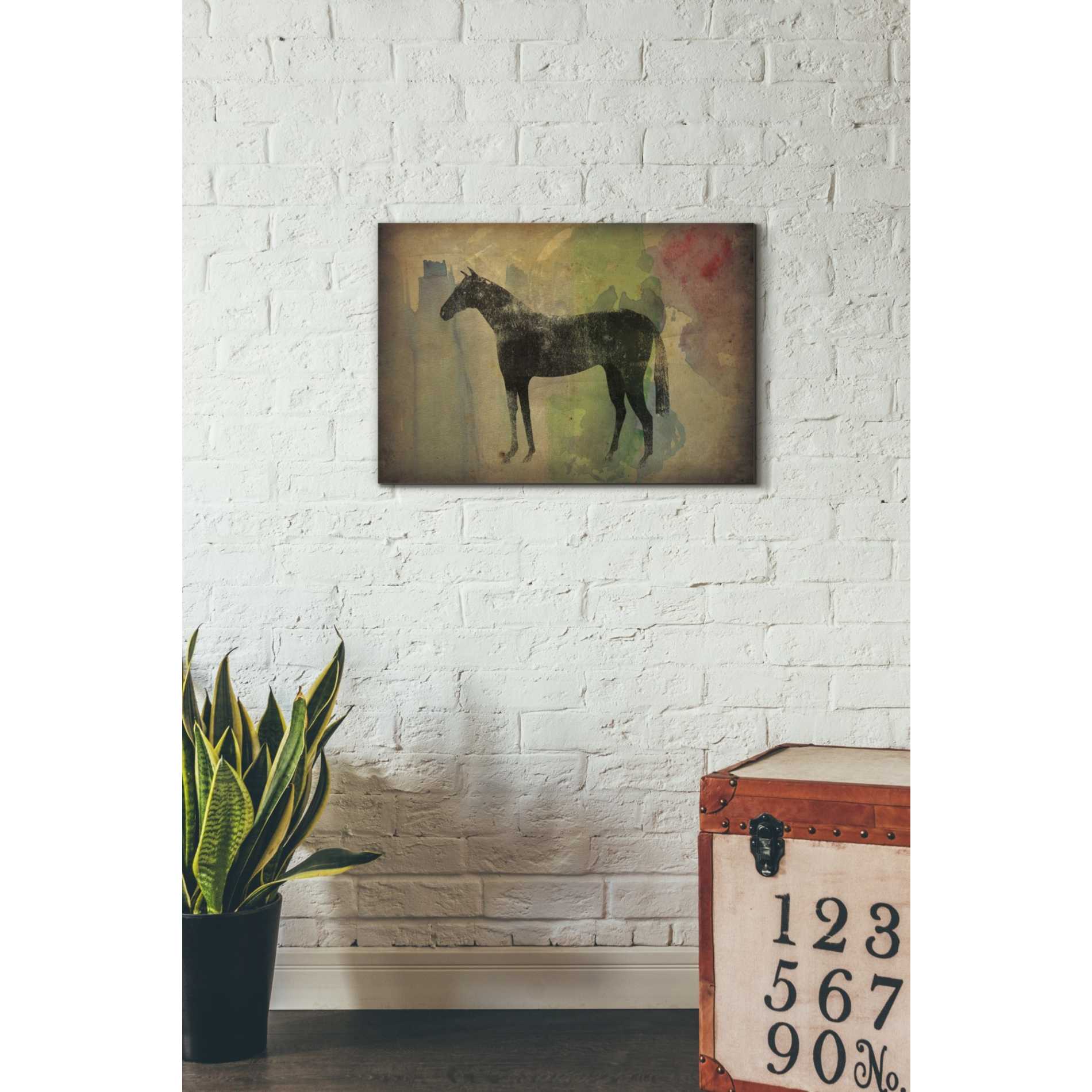 'Cheval Noir v2' by Ryan Fowler, Canvas Wall Art,18 x 26